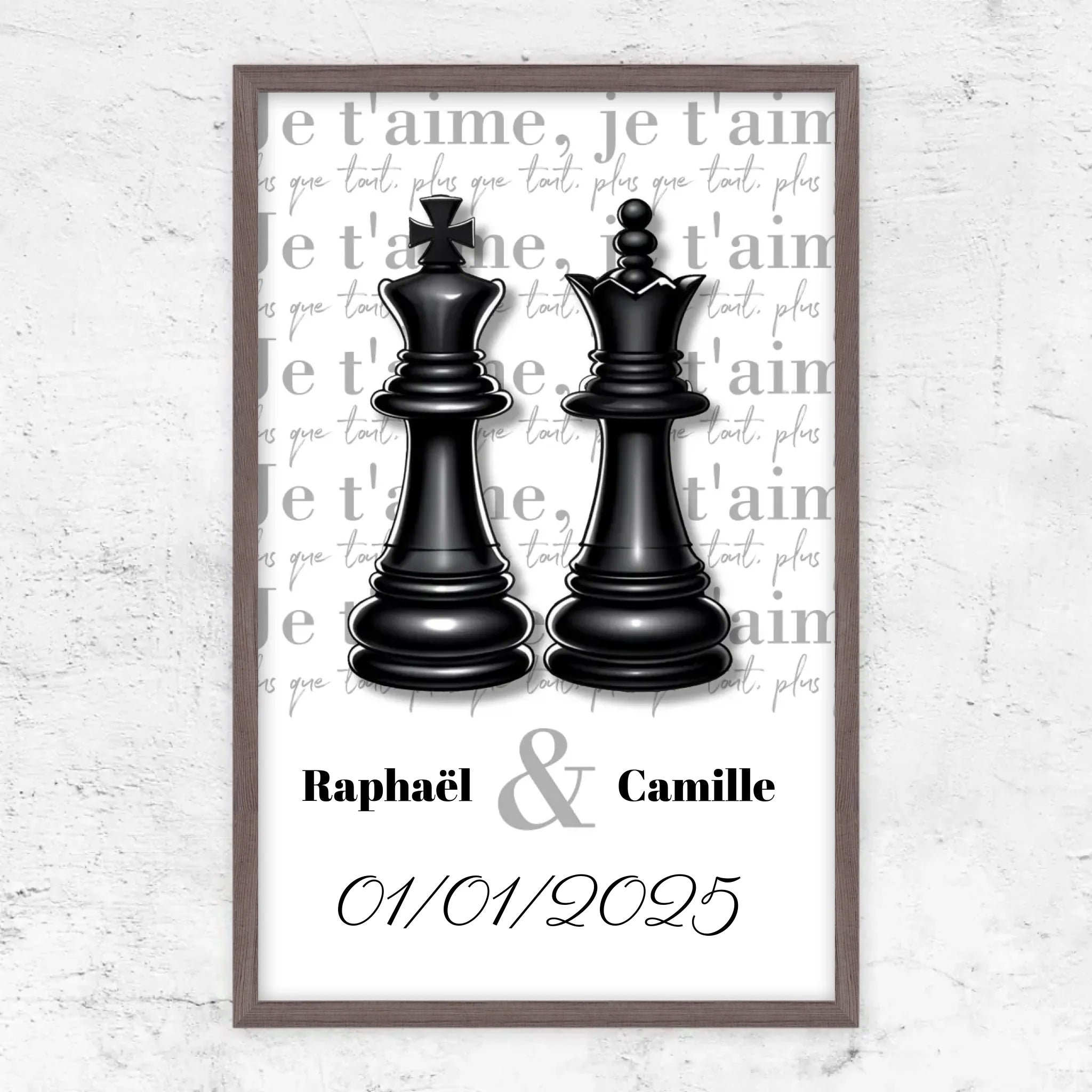 Poster personnalisé “La Dame et le Roi”