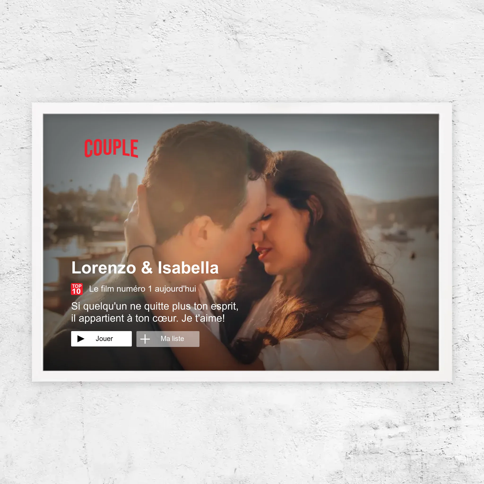 Poster personnalisé “Lovestory”