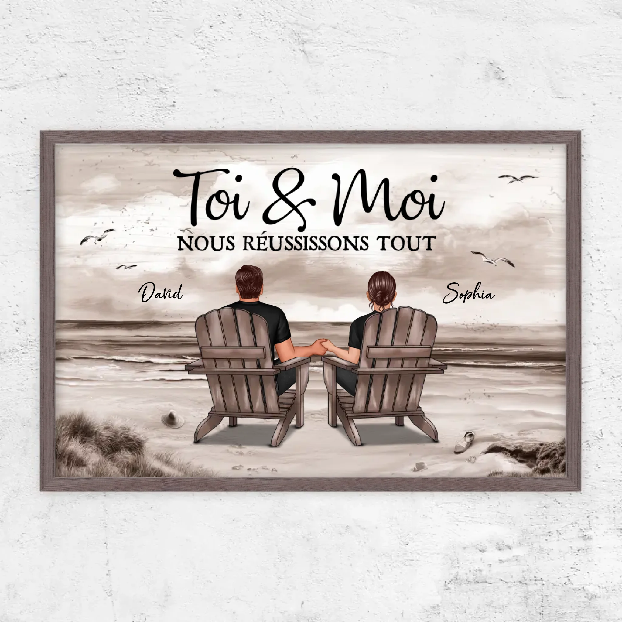 Poster personnalisé “Toi et moi, on peut tout faire”