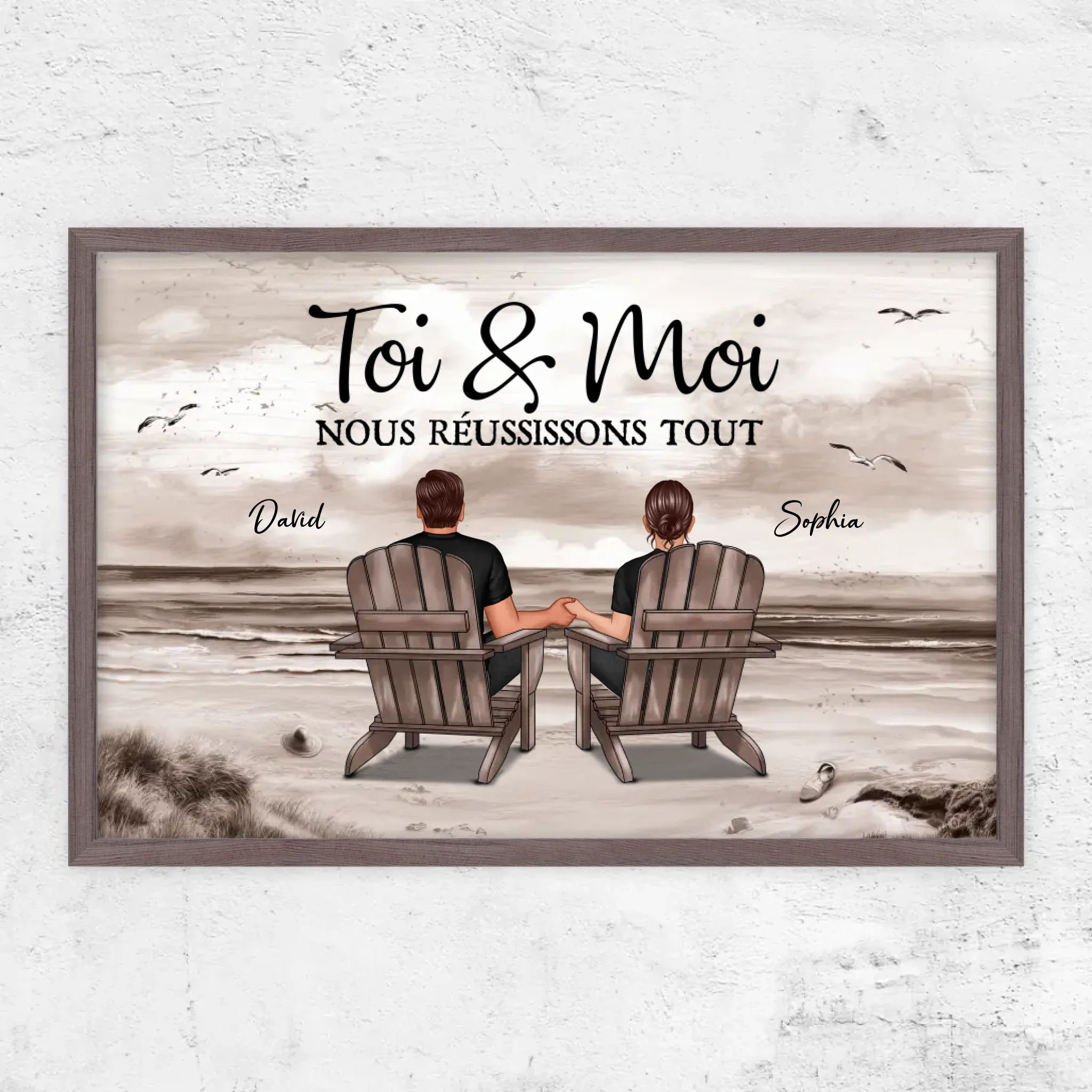 Poster personnalisé “Toi et moi, on peut tout faire”
