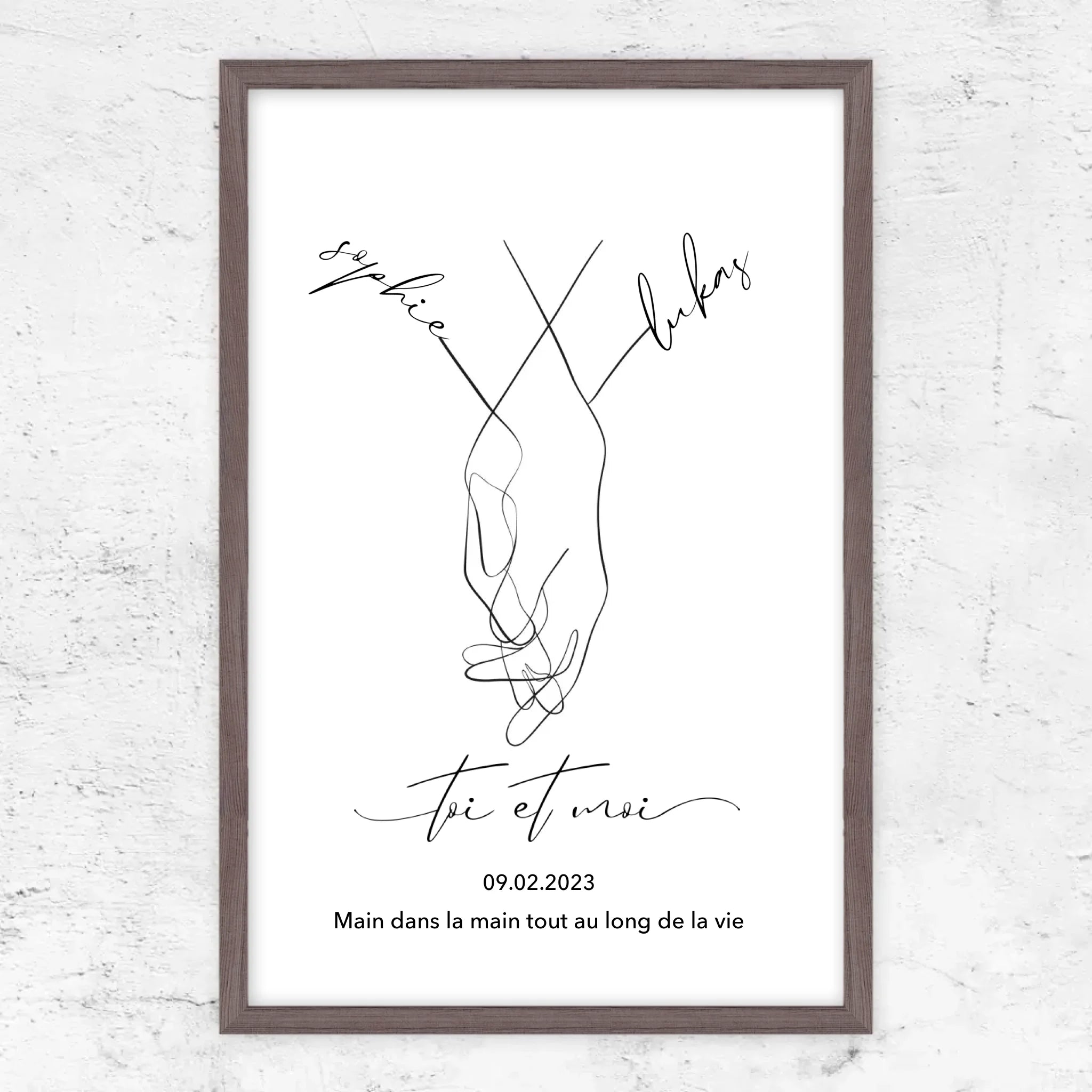 Poster personnalisé “Toi et moi”