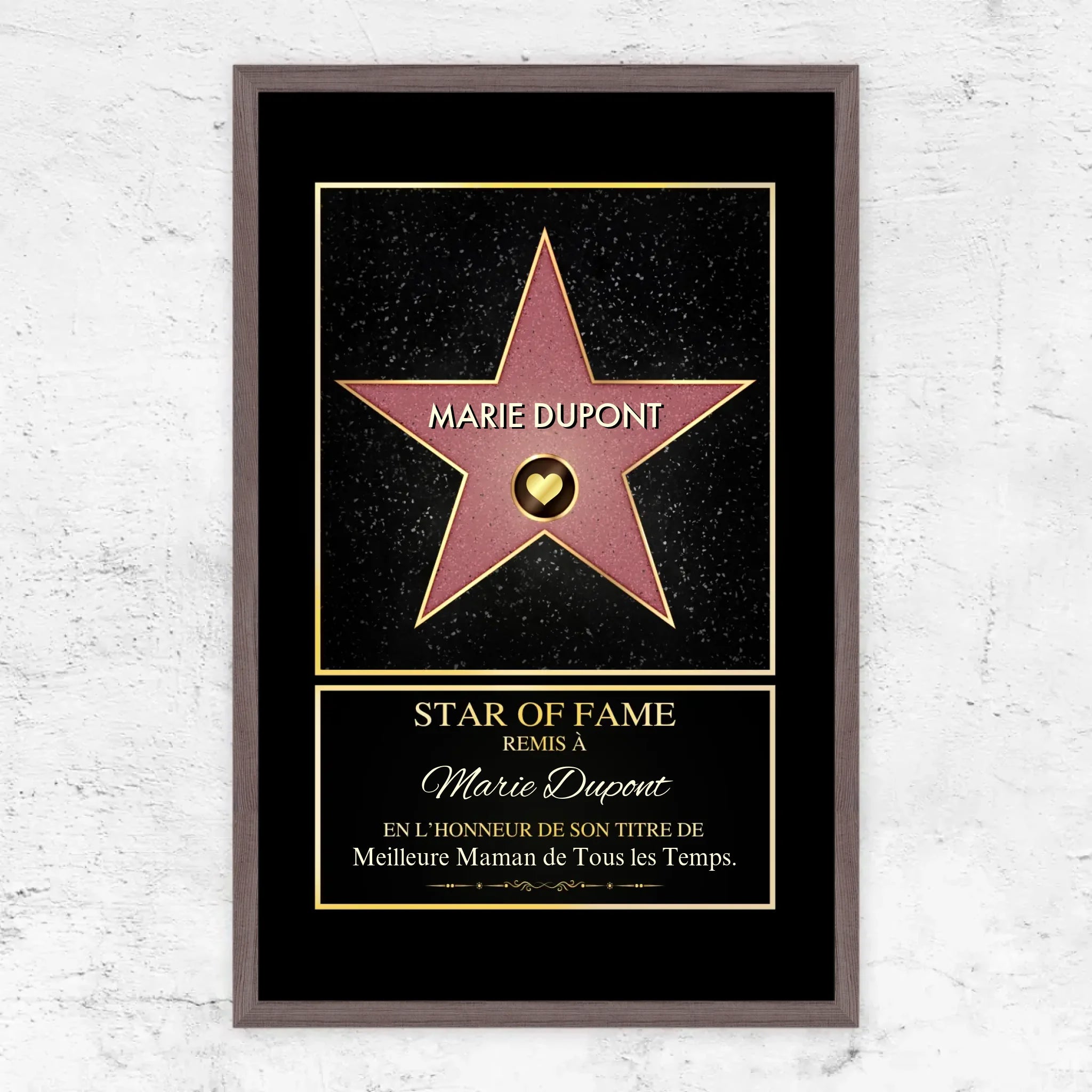 Poster personnalisé "Star of Fame"