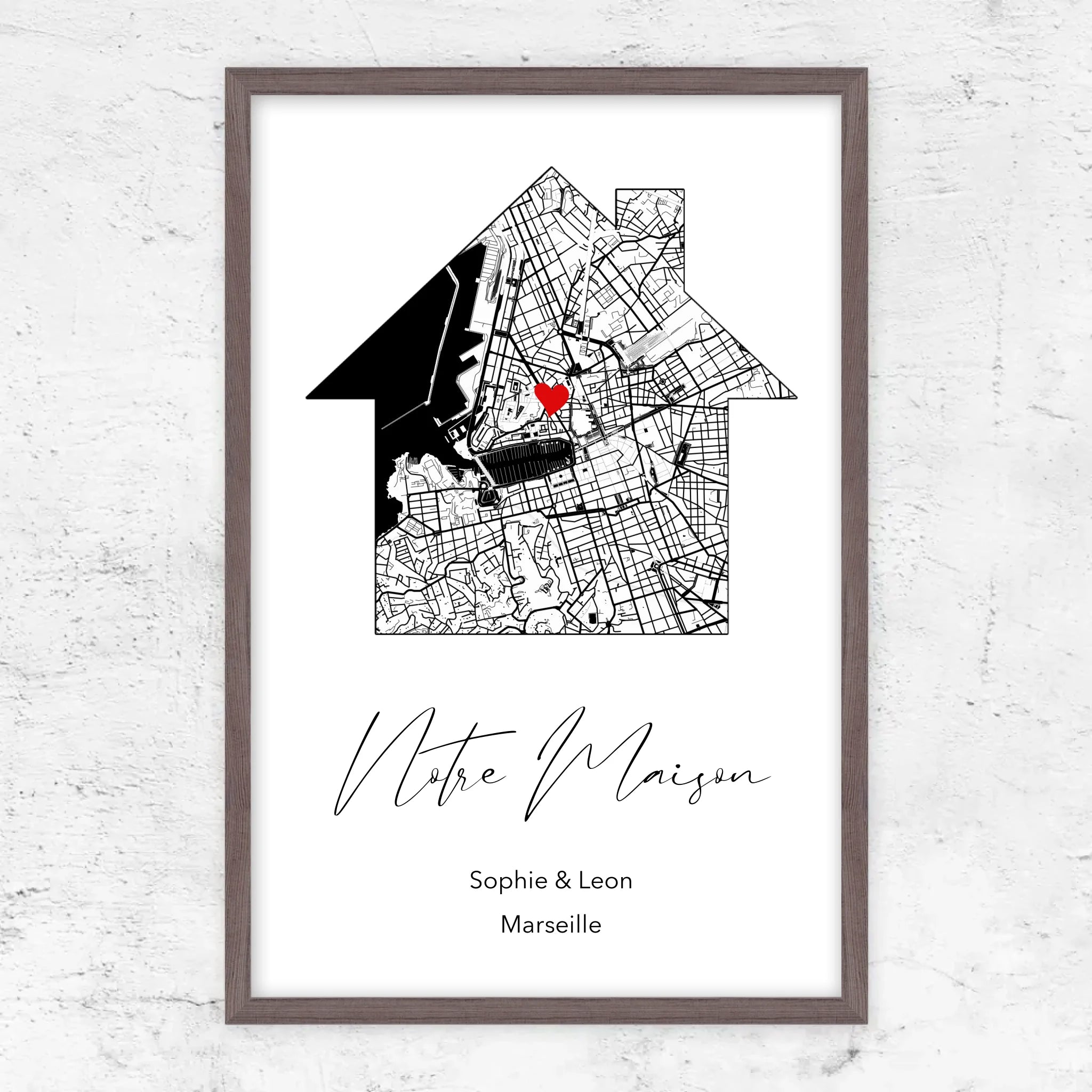 Poster personnalisé "Notre maison"