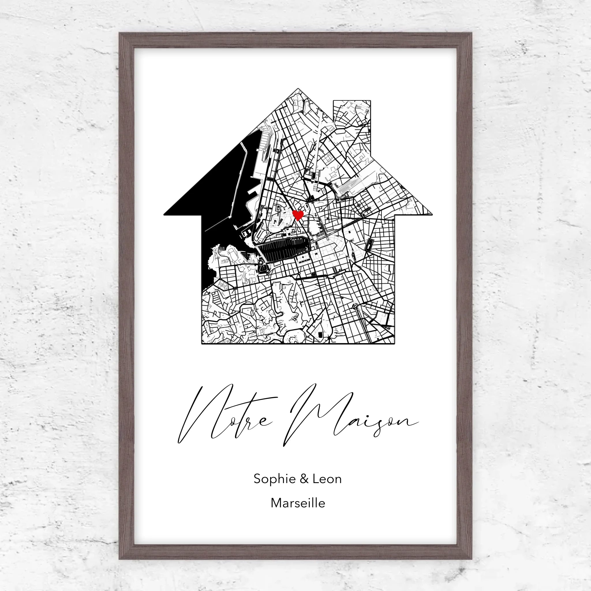 Poster personnalisé "Notre maison"