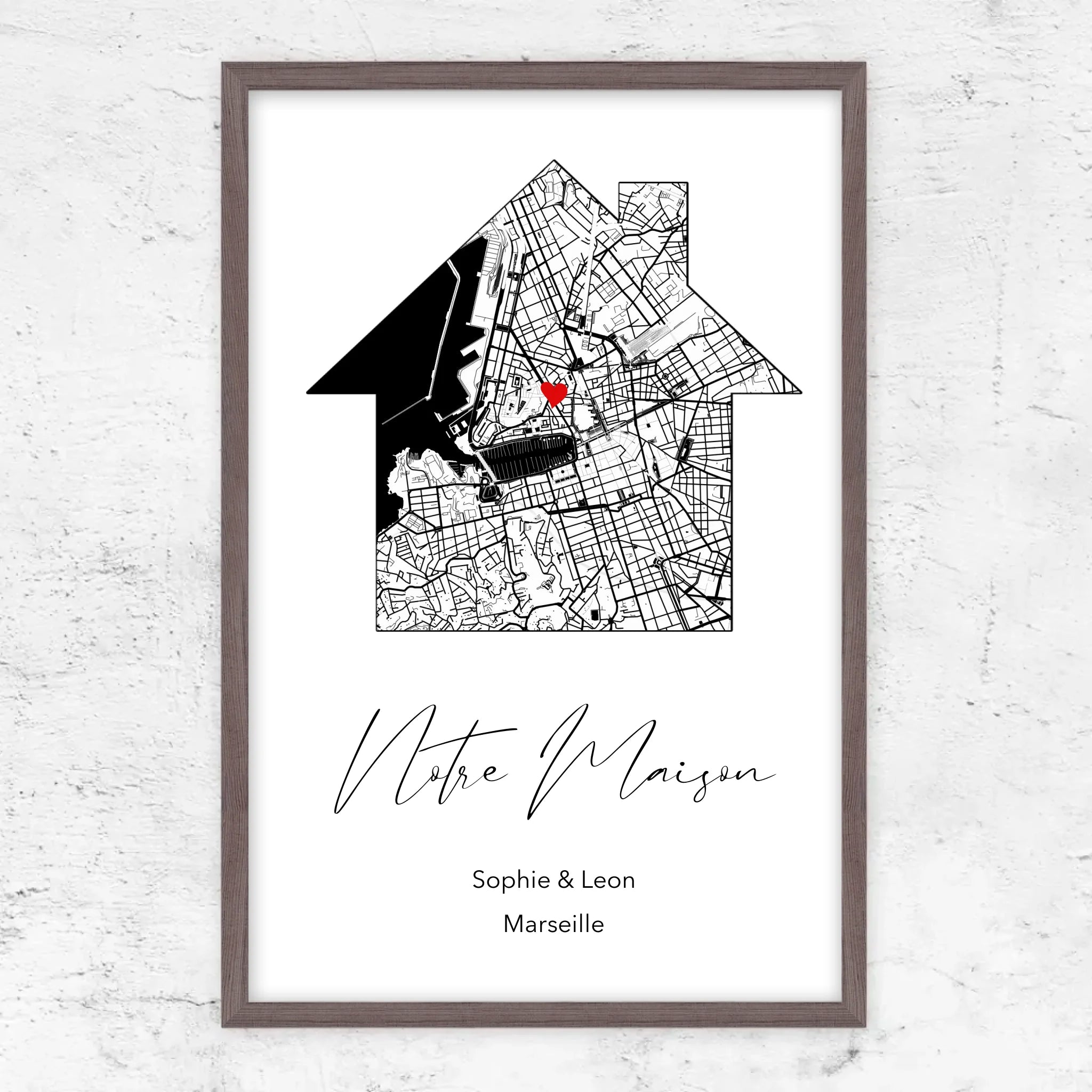 Poster personnalisé "Notre maison"