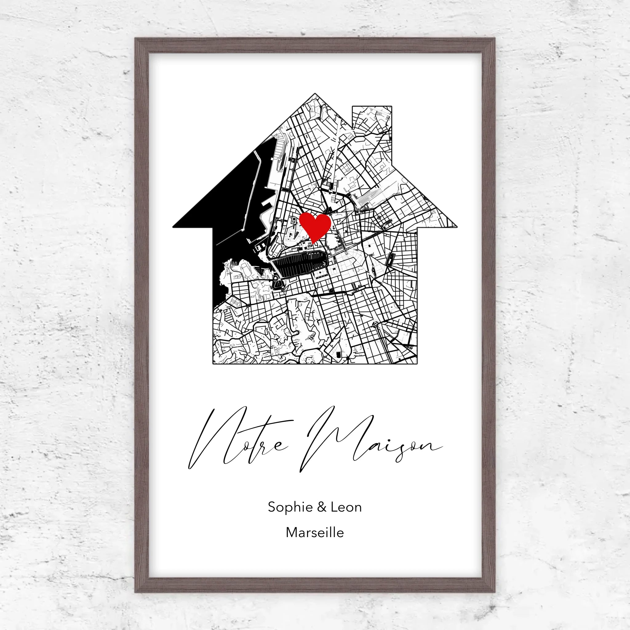 Poster personnalisé "Notre maison"