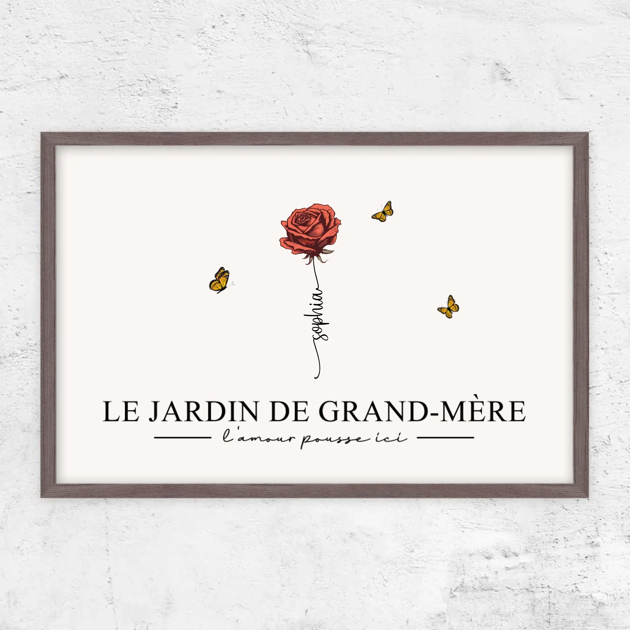 Poster personnalisé "Le jardin de grand-mère”