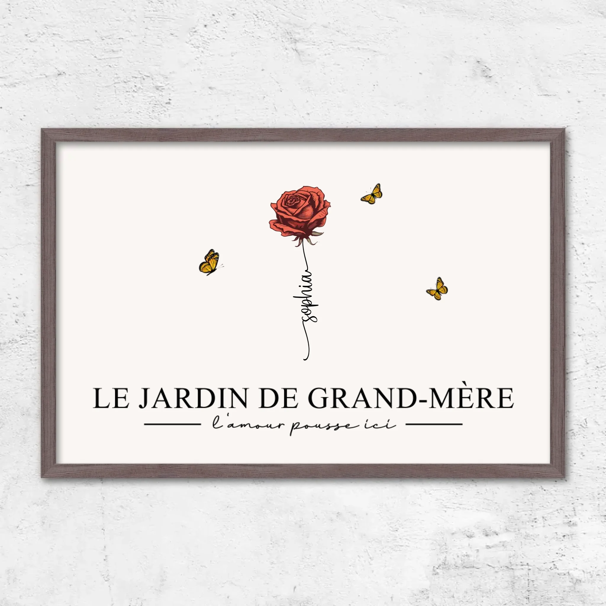 Poster personnalisé "Le jardin de grand-mère”