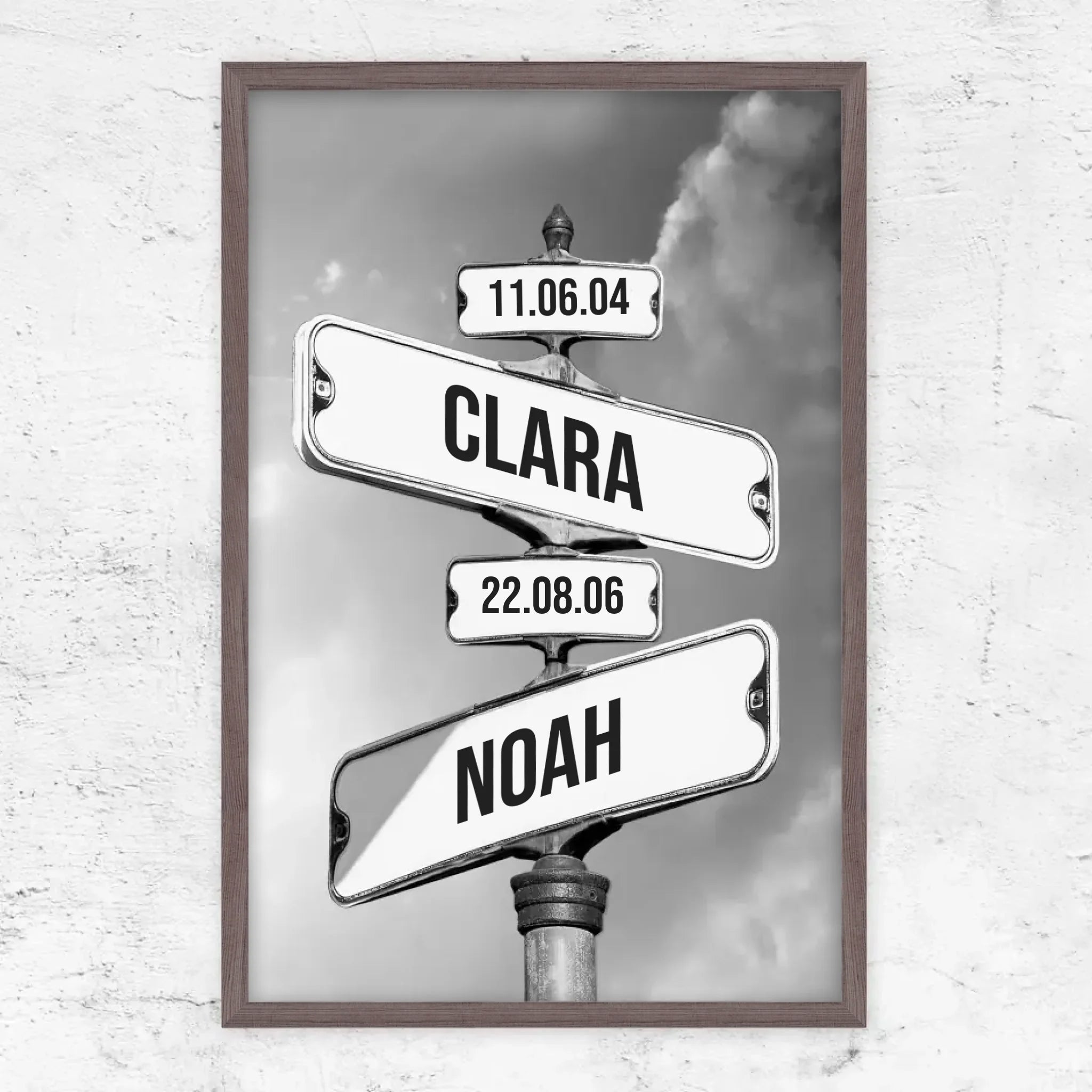 Poster personnalisé "Date de naissance des enfants"