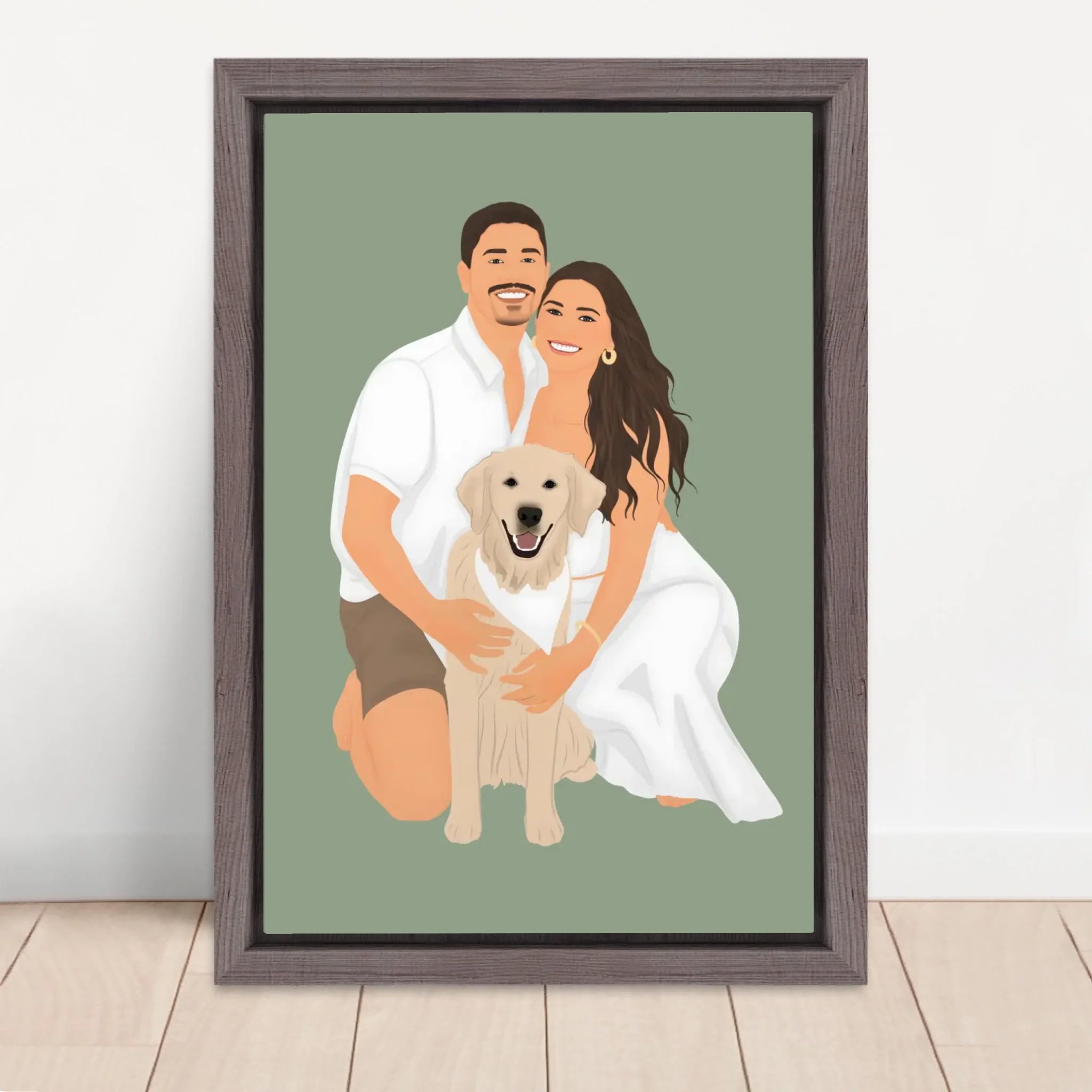 Vertical Framed Canvas-Oak 2026