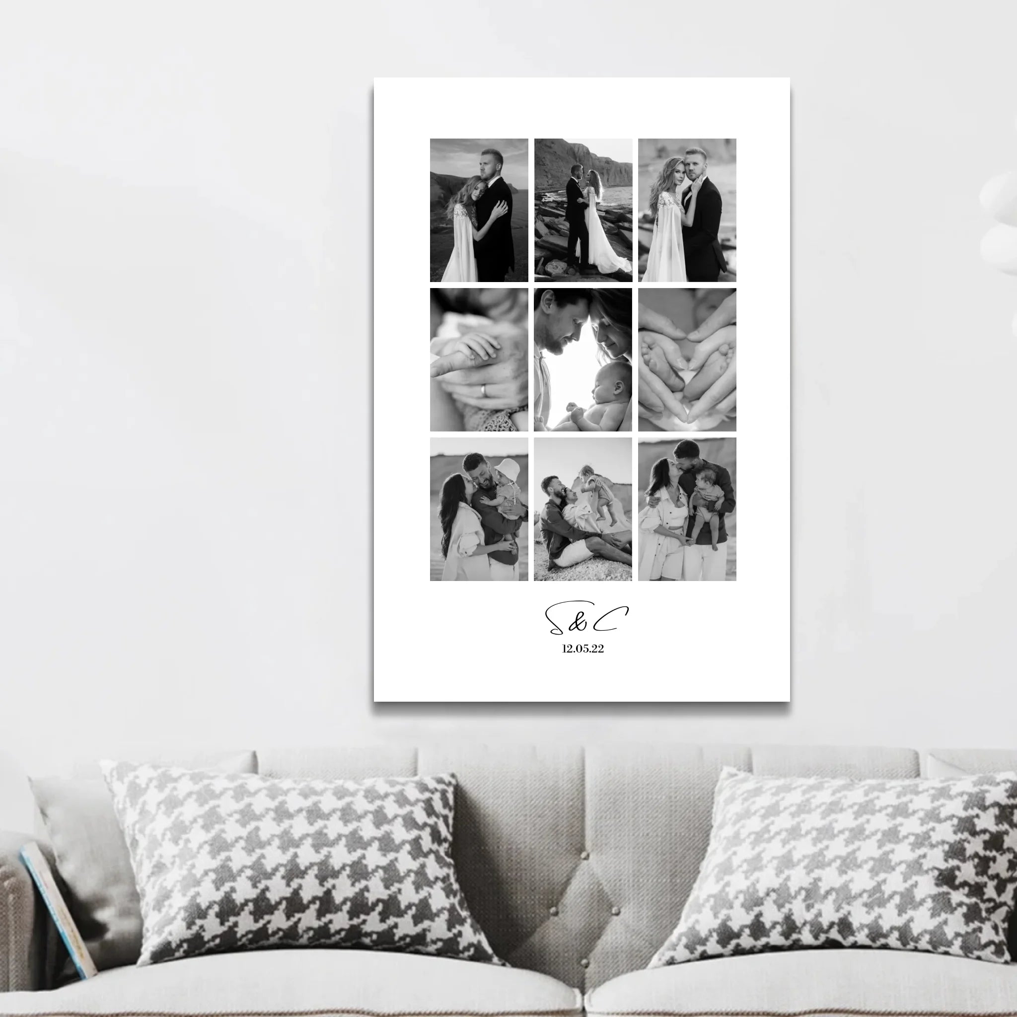 Toile personnalisée – Collage photo personnalisé