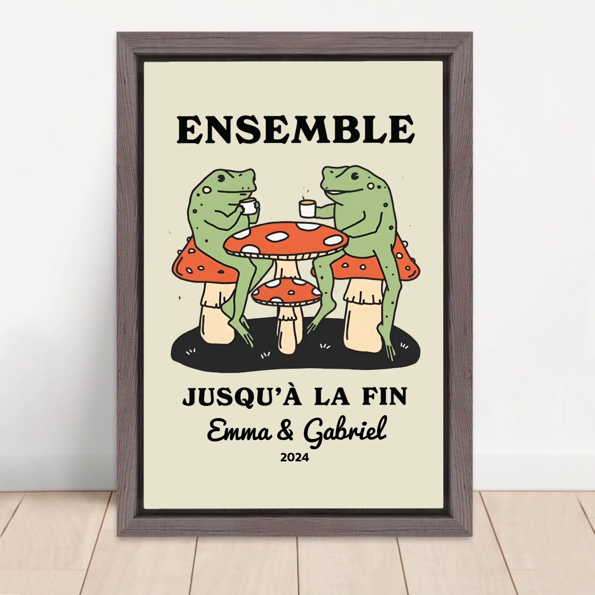 Vertical Framed Canvas-Oak 2026