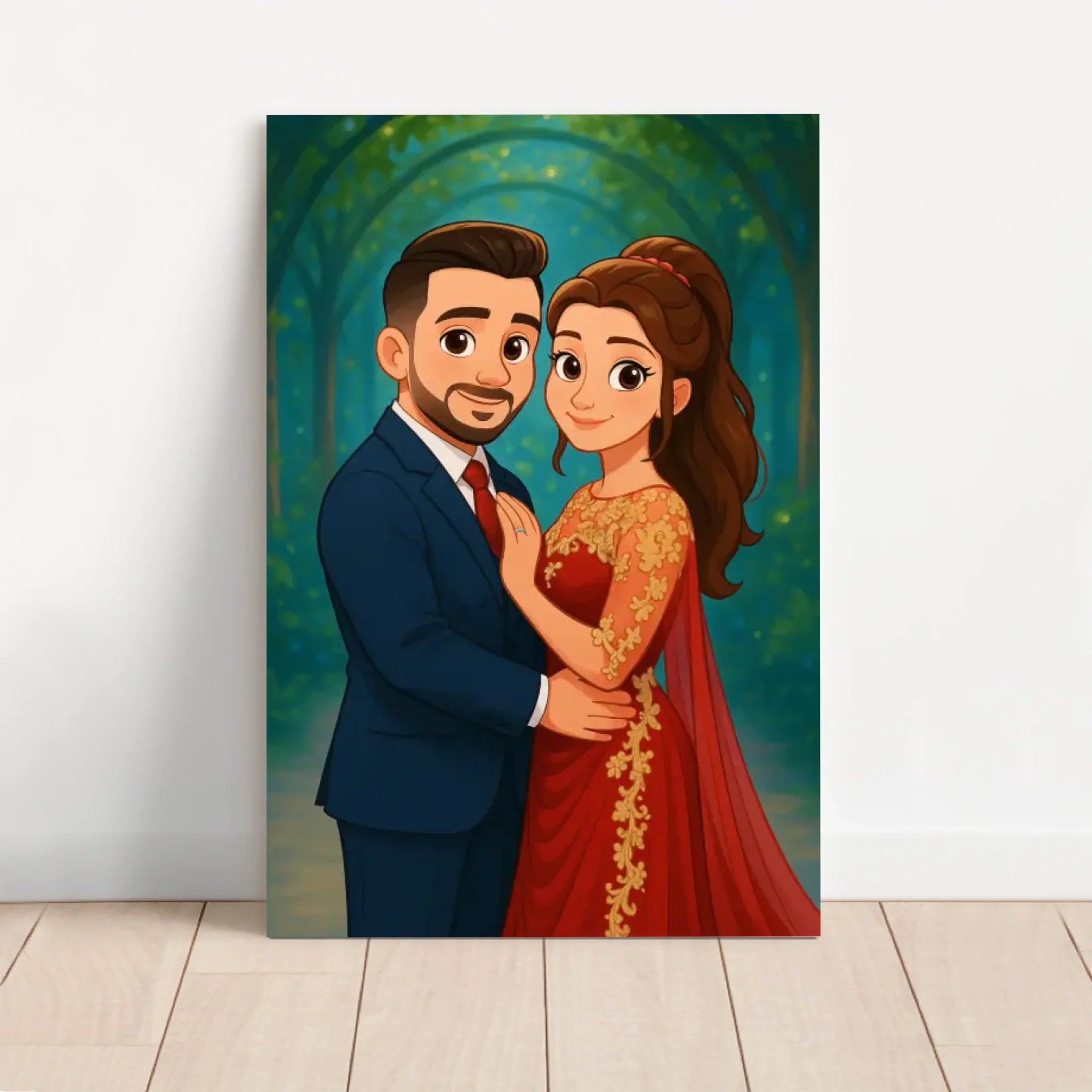 Toile personnalisée – Portrait enchanté à partir de votre photo