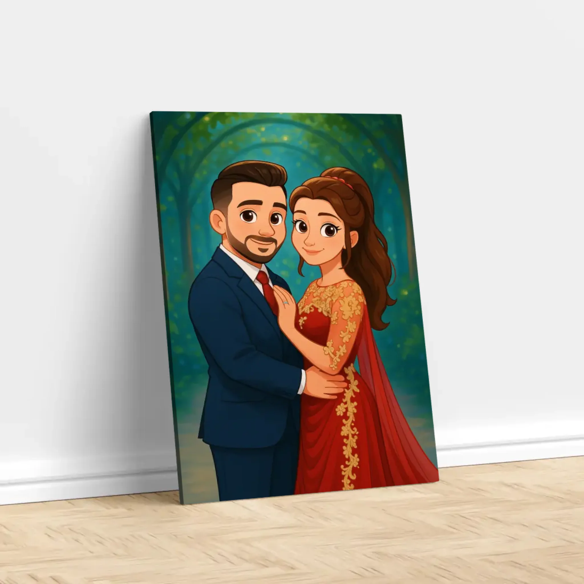 Toile personnalisée – Portrait enchanté à partir de votre photo