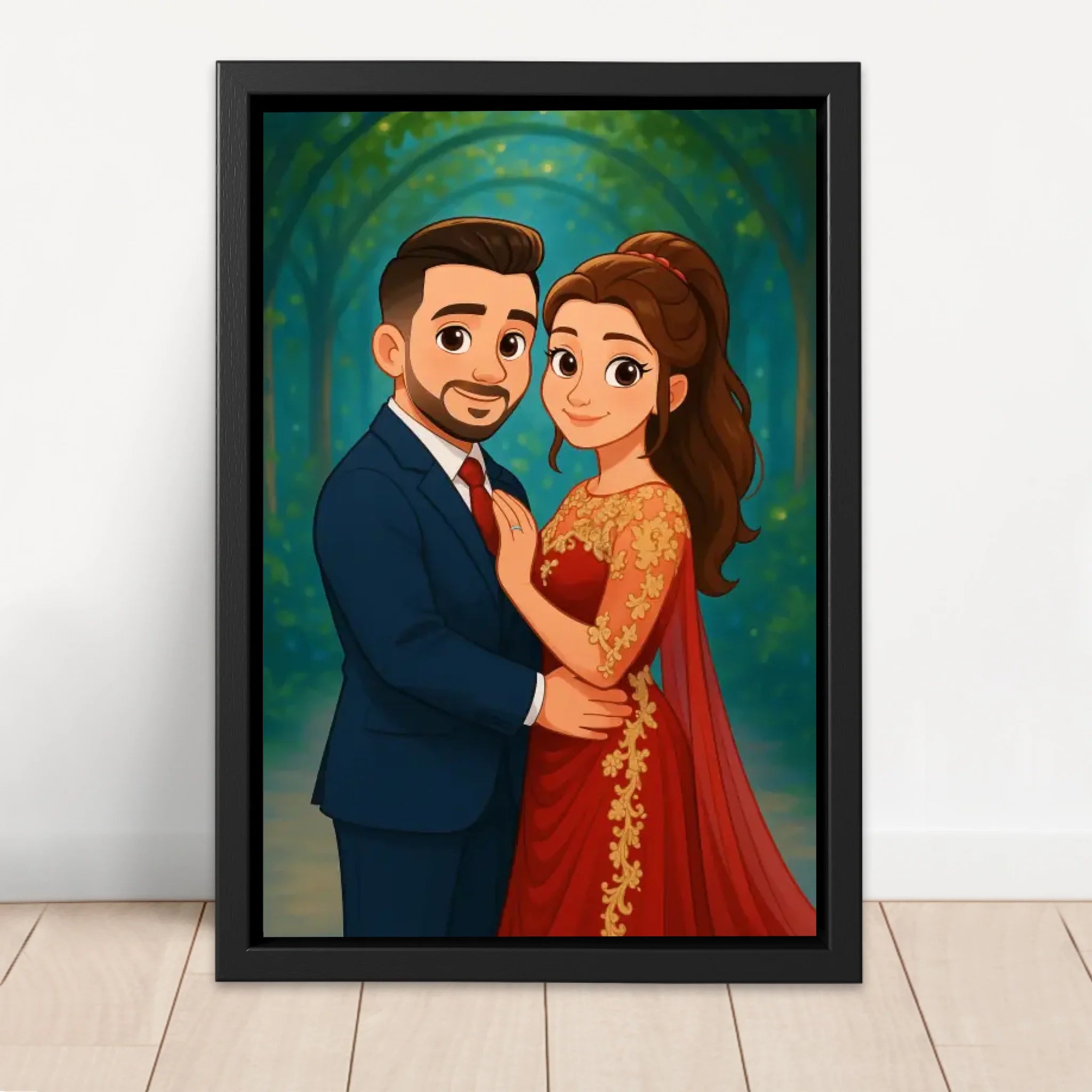 Toile personnalisée – Portrait enchanté à partir de votre photo