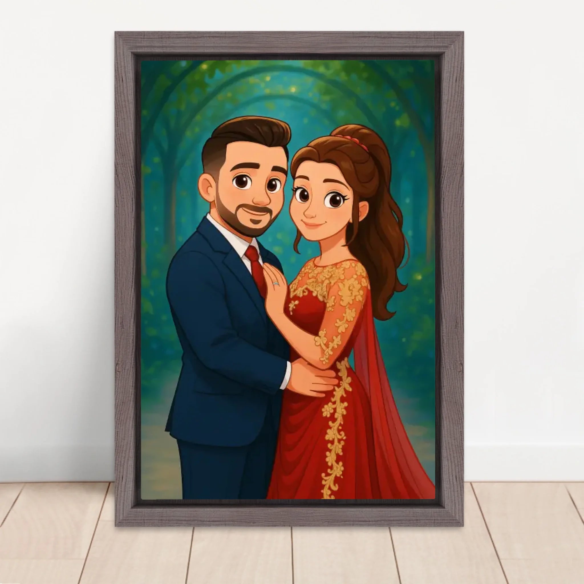 Vertical Framed Canvas-Oak 2026