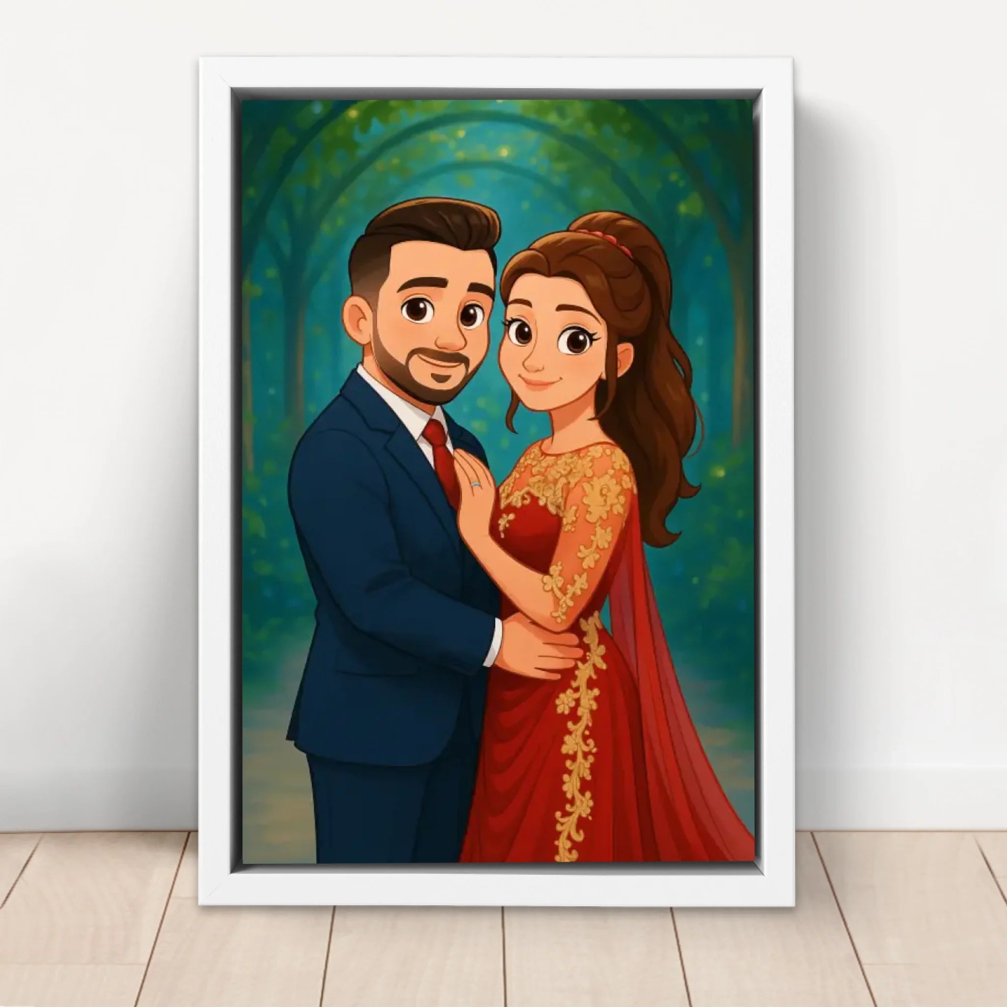 Toile personnalisée – Portrait enchanté à partir de votre photo