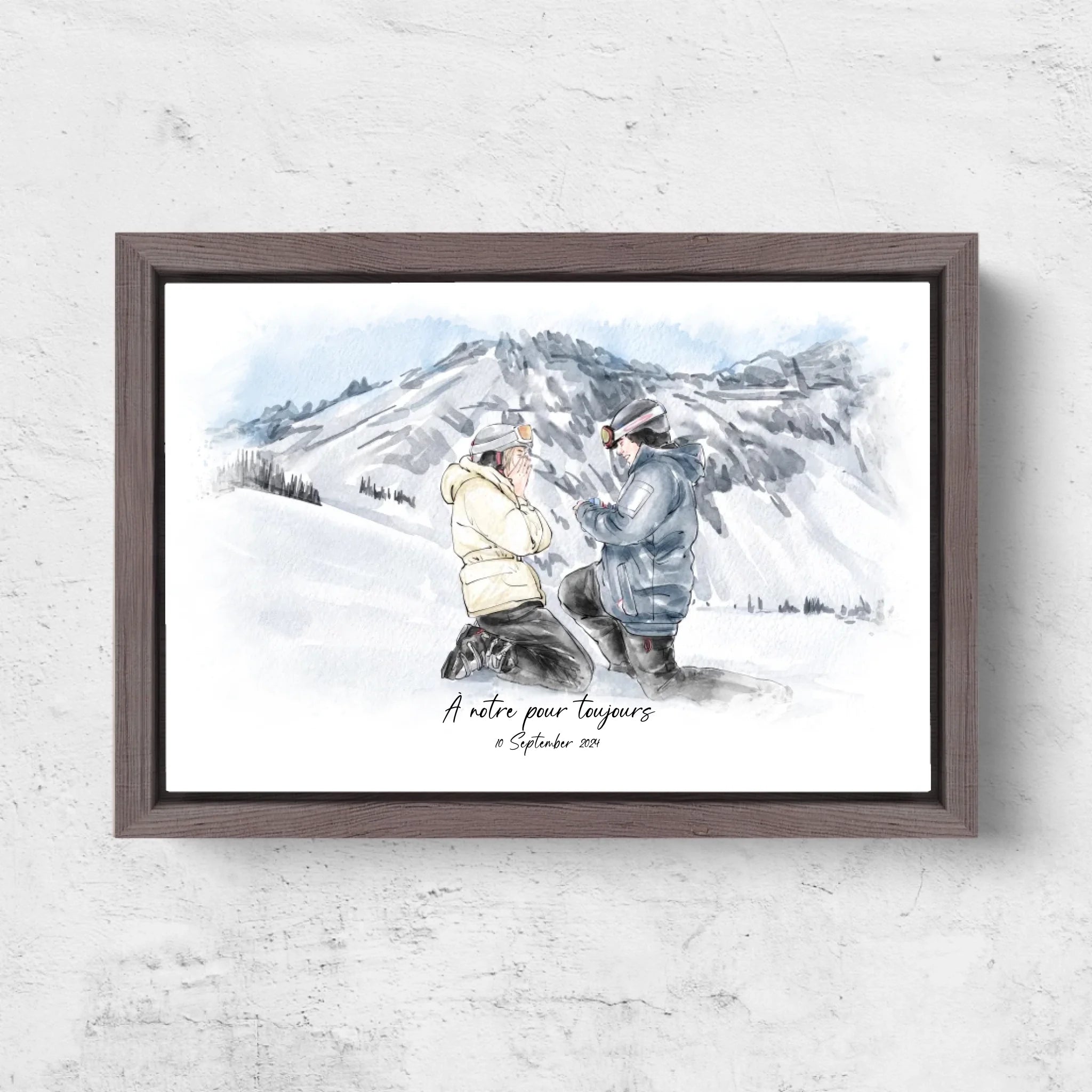 Horizontal Framd Canvas-Ovak