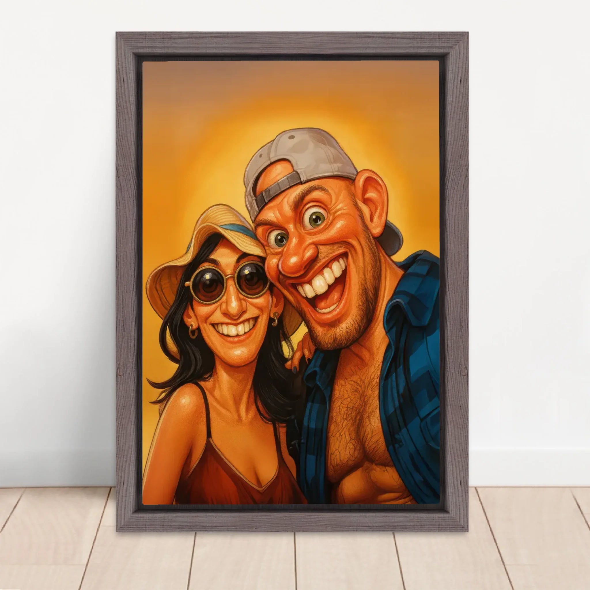 Vertical Framed Canvas-Oak 2026