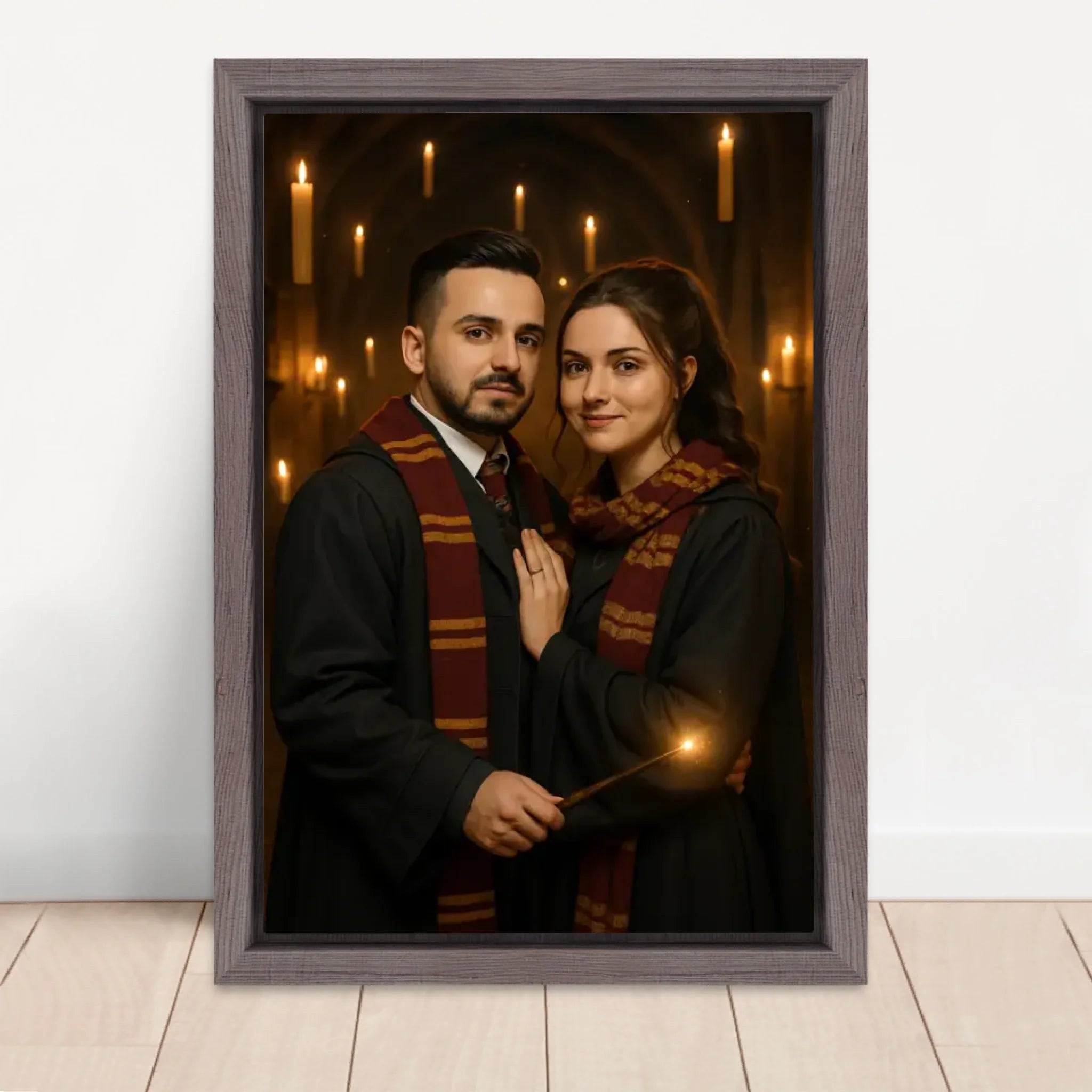 Vertical Framed Canvas-Oak 2026