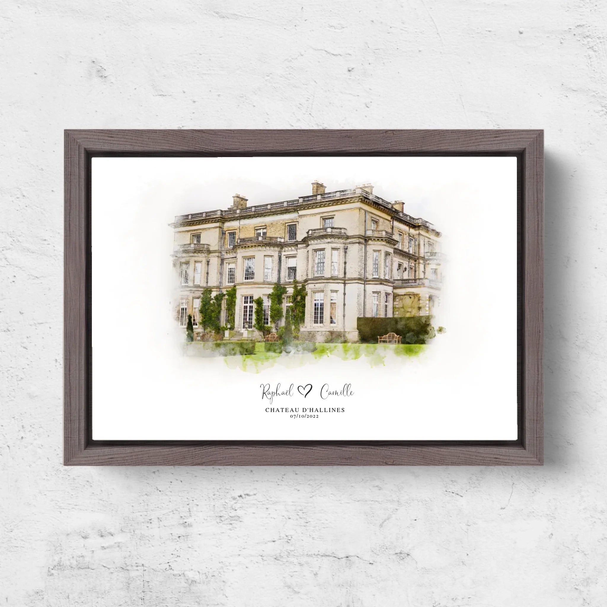 Horizontal Framd Canvas-Ovak