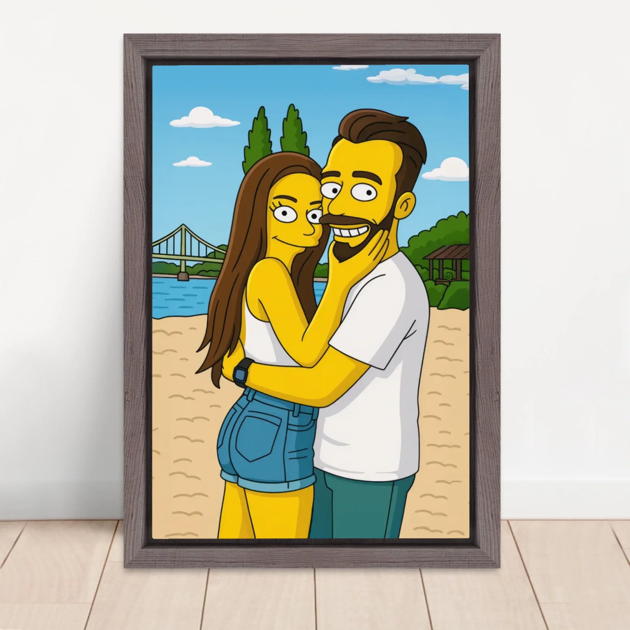 Vertical Framed Canvas-Oak 2026