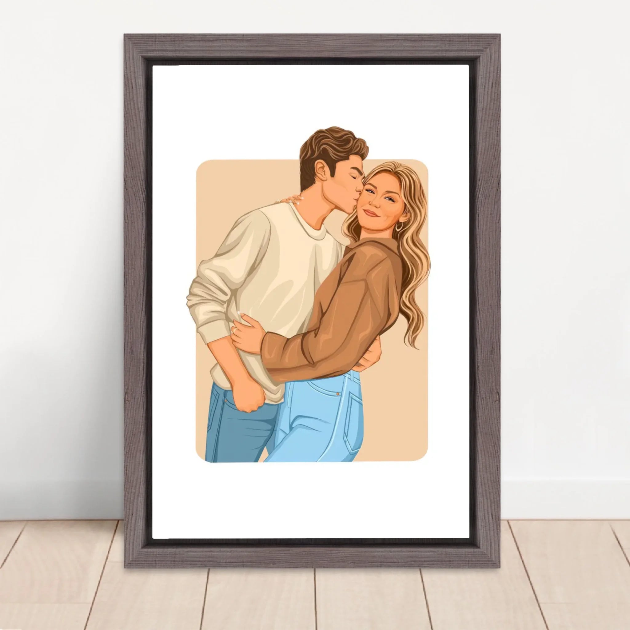 Vertical Framed Canvas-Oak 2026