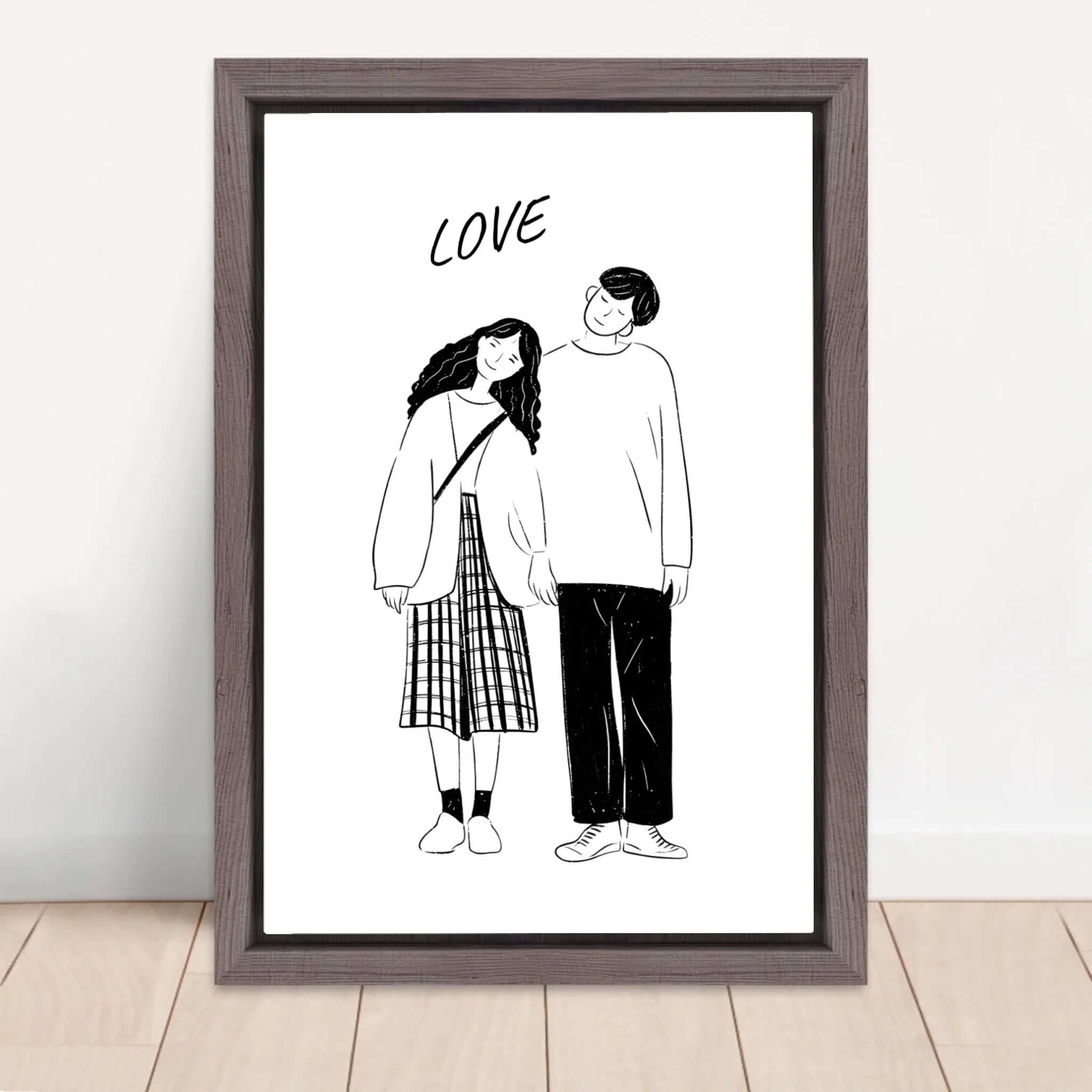 Vertical Framed Canvas-Oak 2026