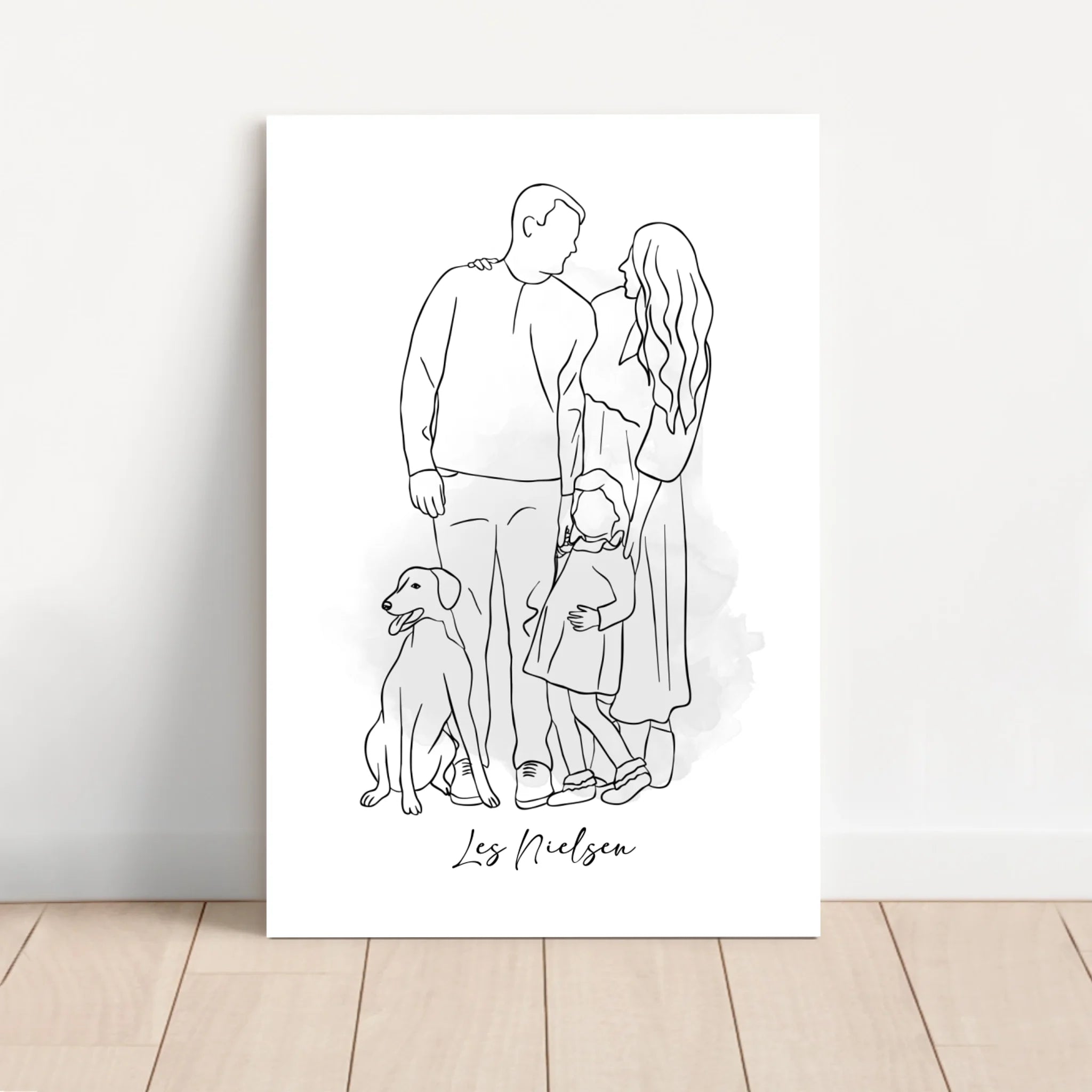 Toile personnalisée – Dessin d’un seul trait