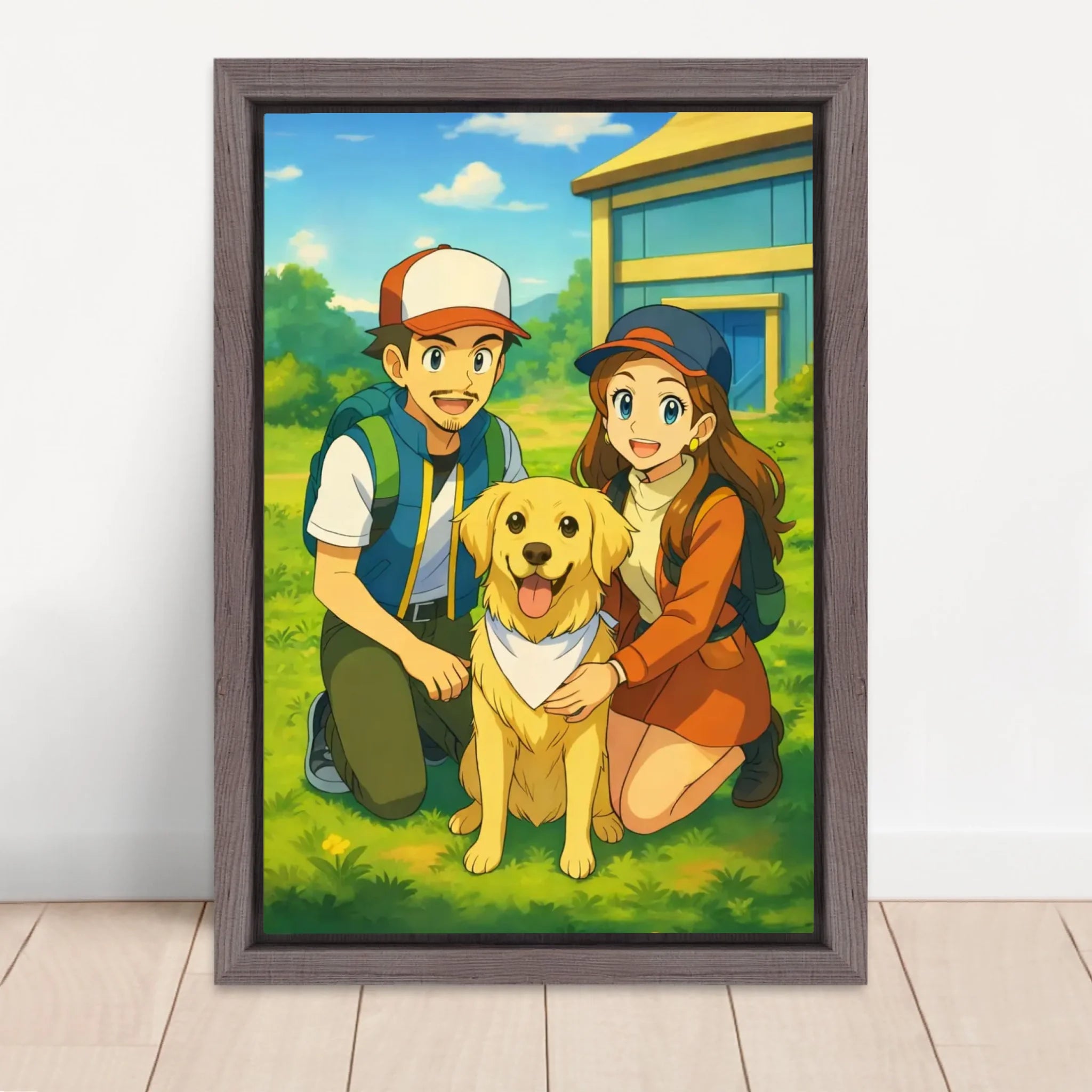 Vertical Framed Canvas-Oak 2026