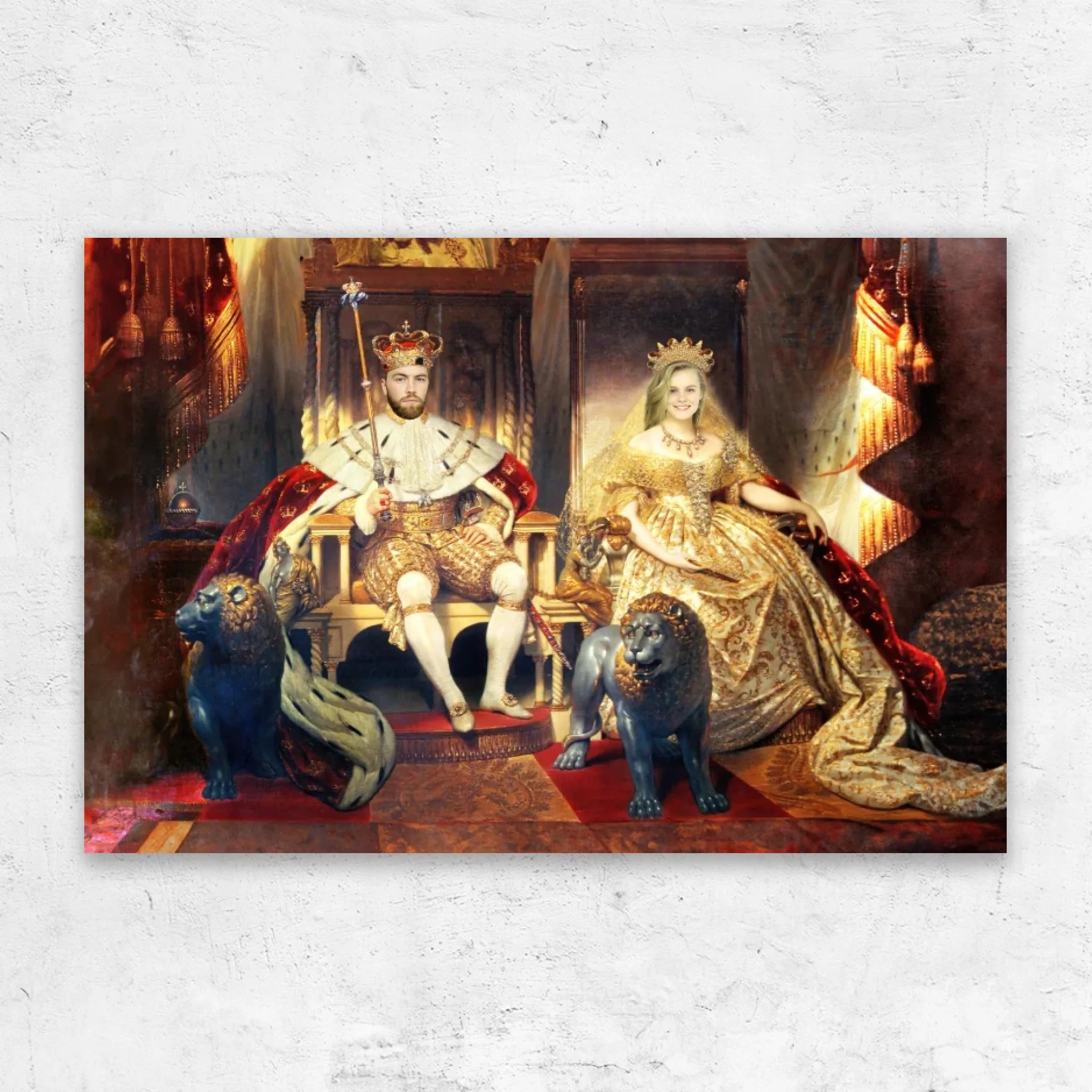 Toile personnalisée – Le Roi et la Reine
