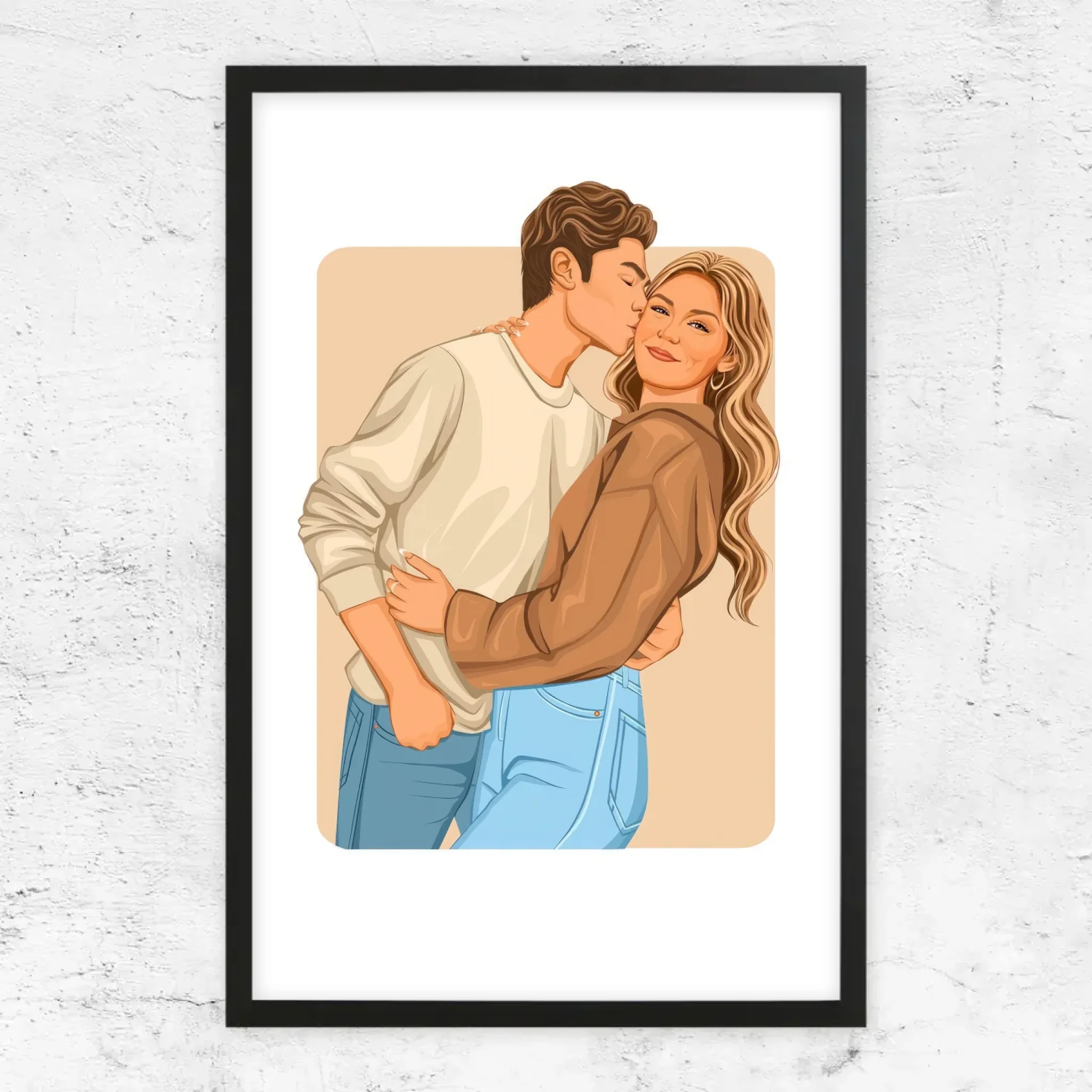 Poster personnalisé – Illustration romantique moderne