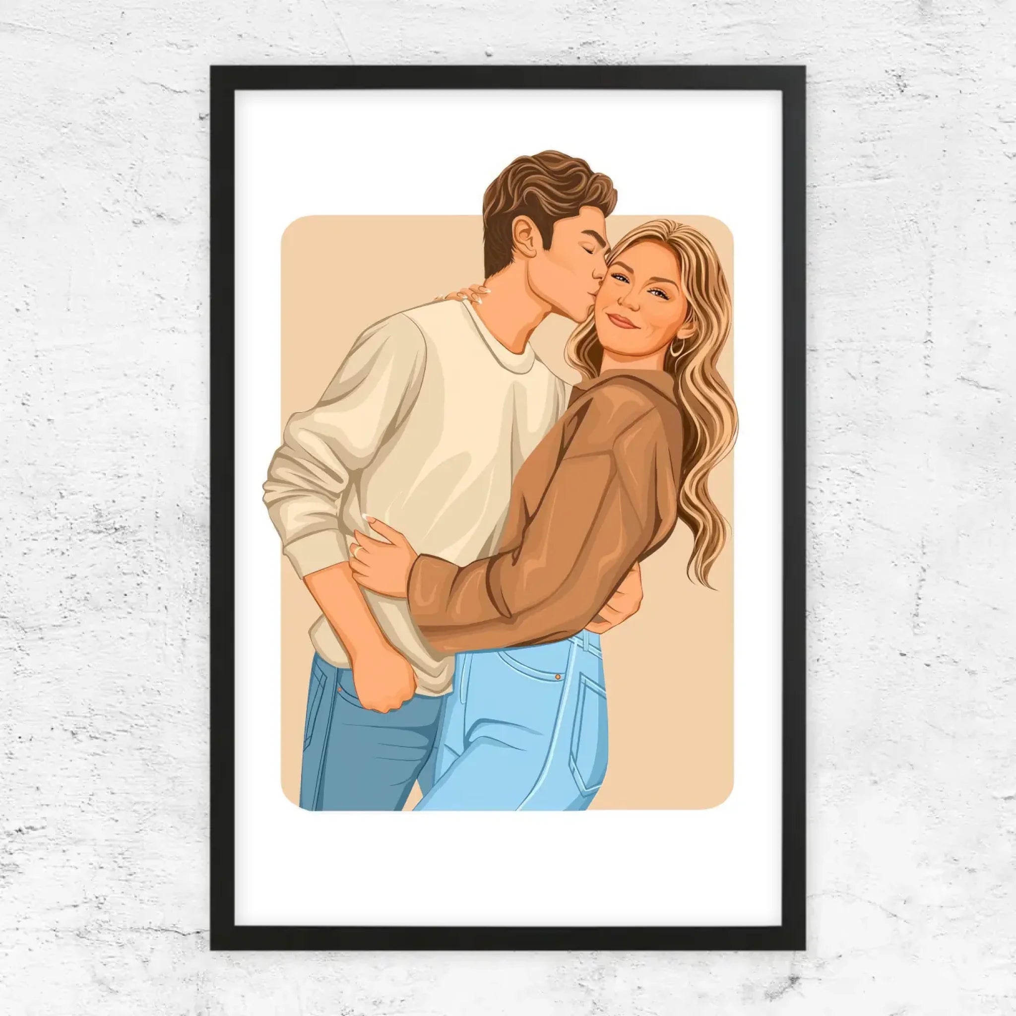 Poster personnalisé – Illustration romantique moderne