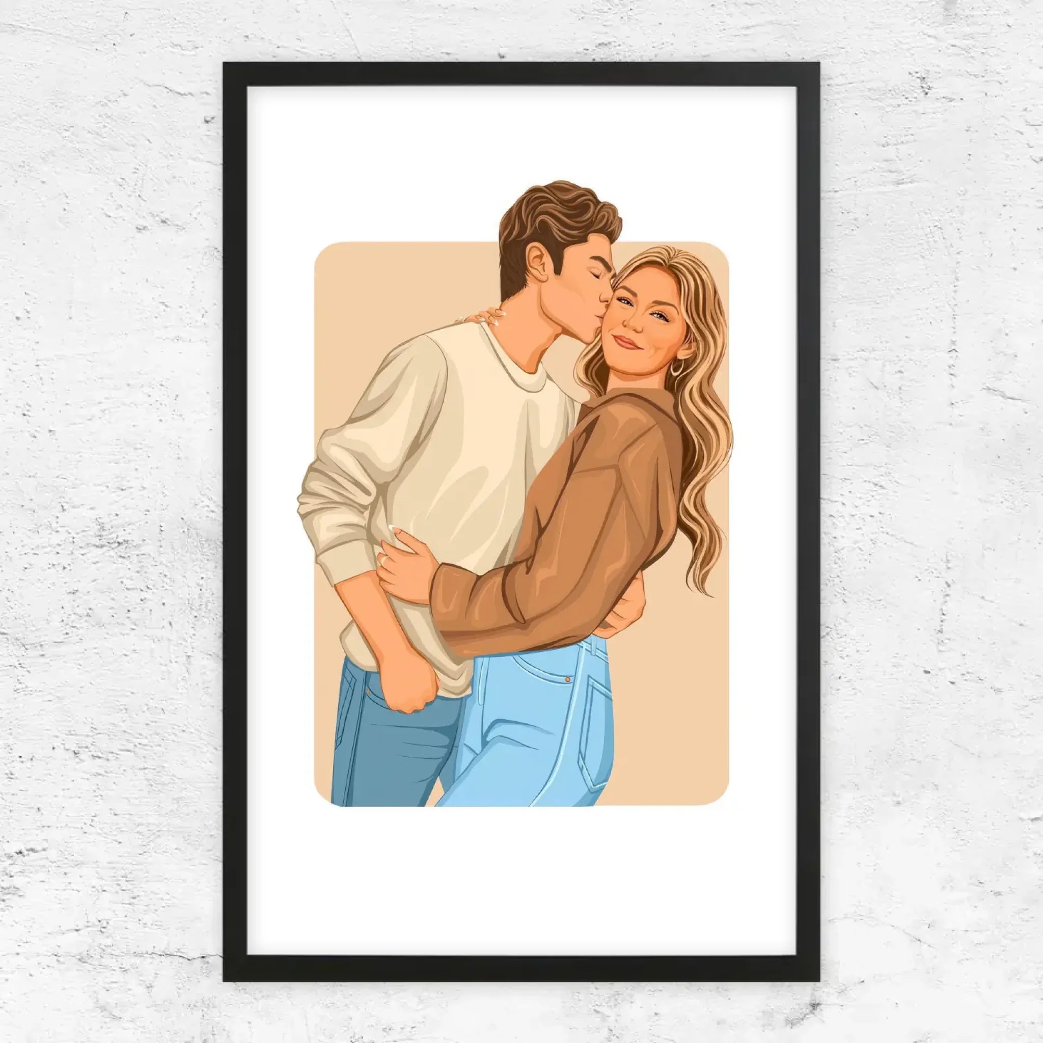Poster personnalisé – Illustration romantique moderne
