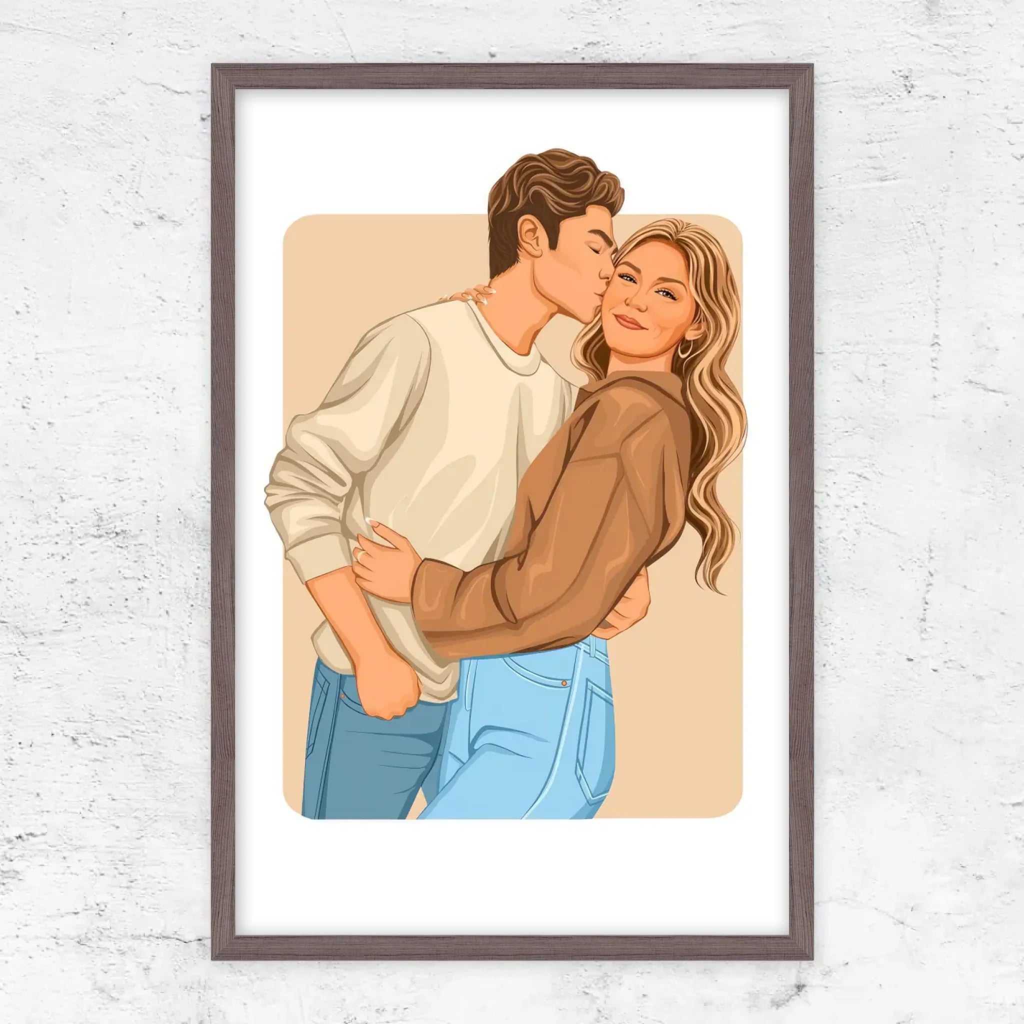 Poster personnalisé – Illustration romantique moderne