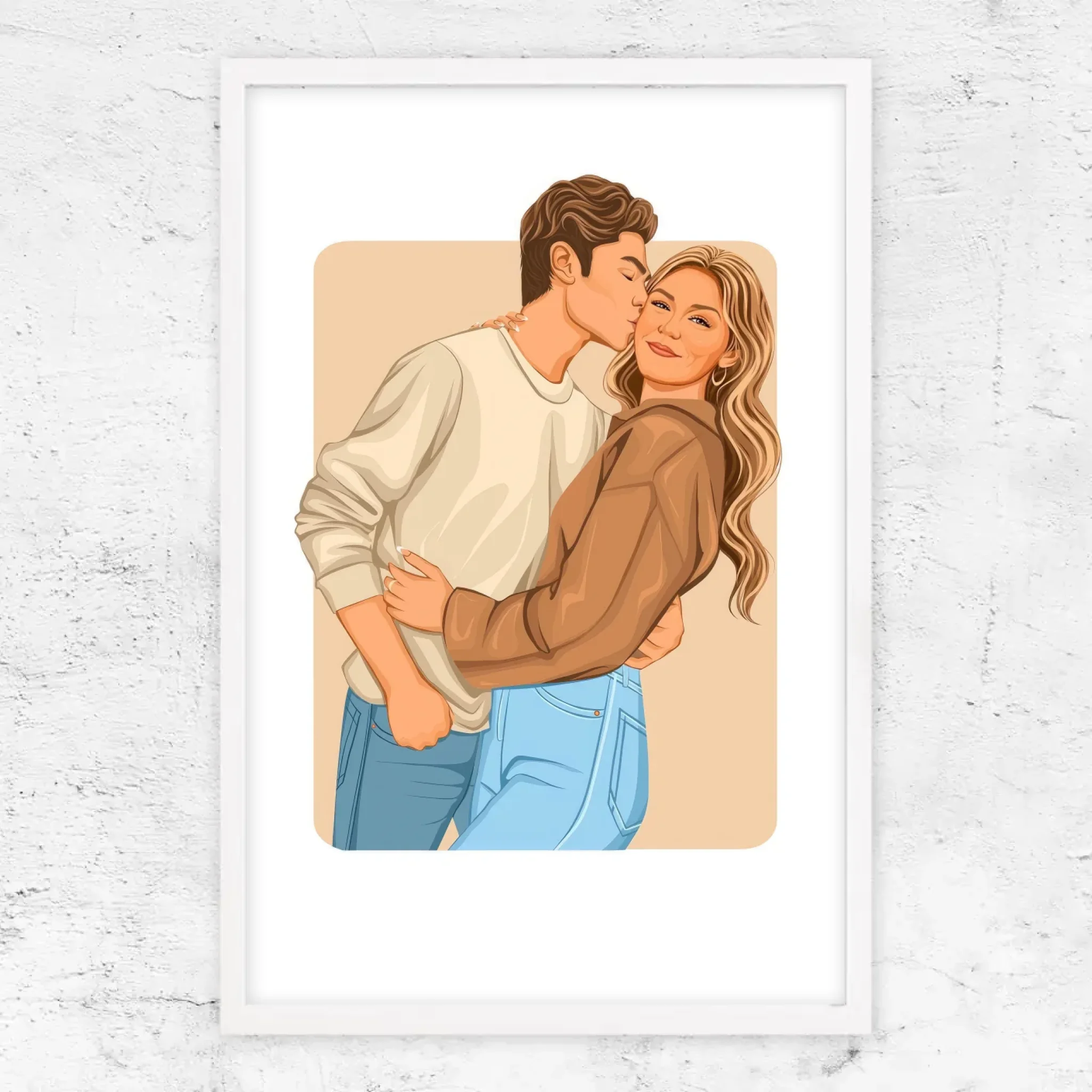 Poster personnalisé – Illustration romantique moderne