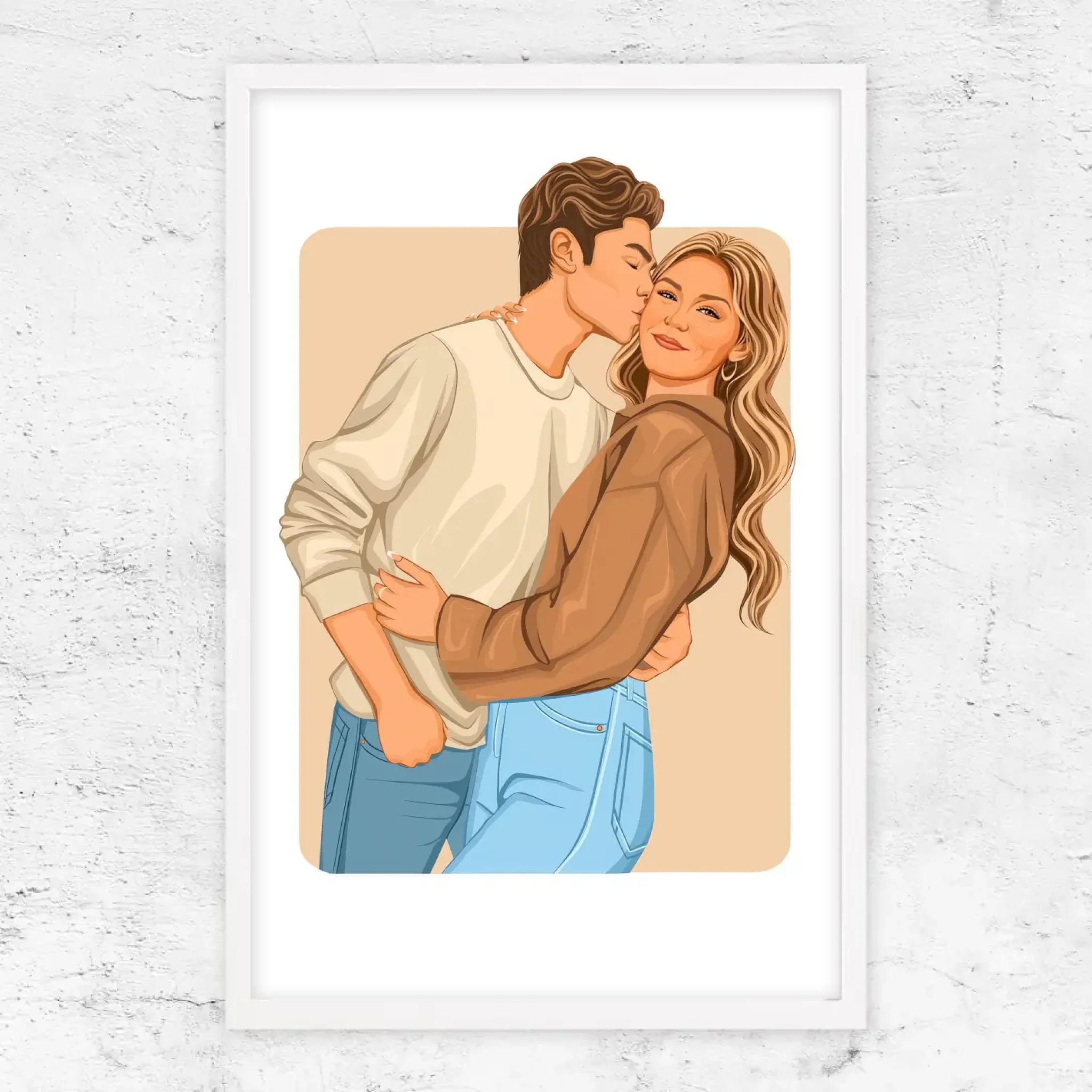 Poster personnalisé – Illustration romantique moderne