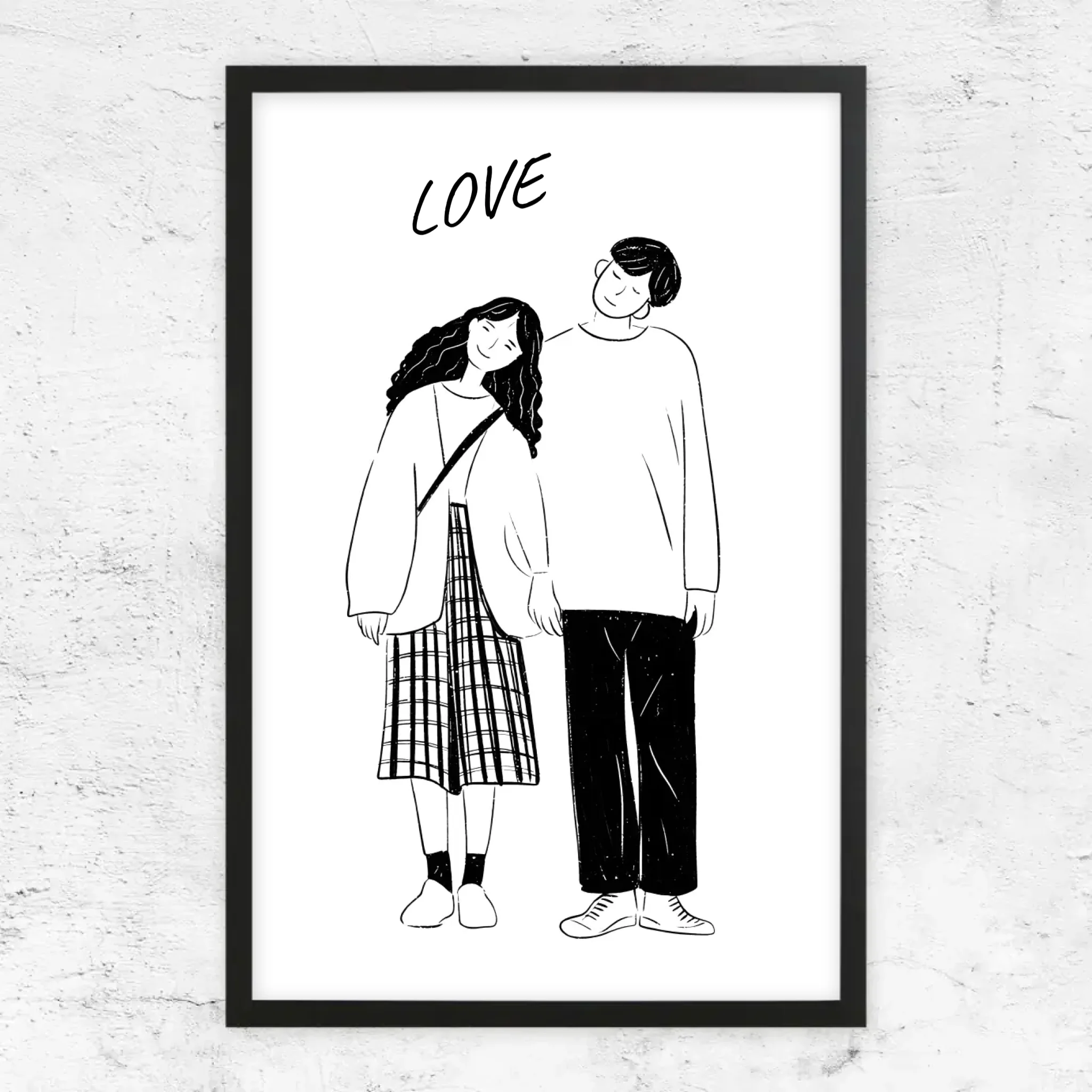 Poster personnalisé – Photo en dessin au trait