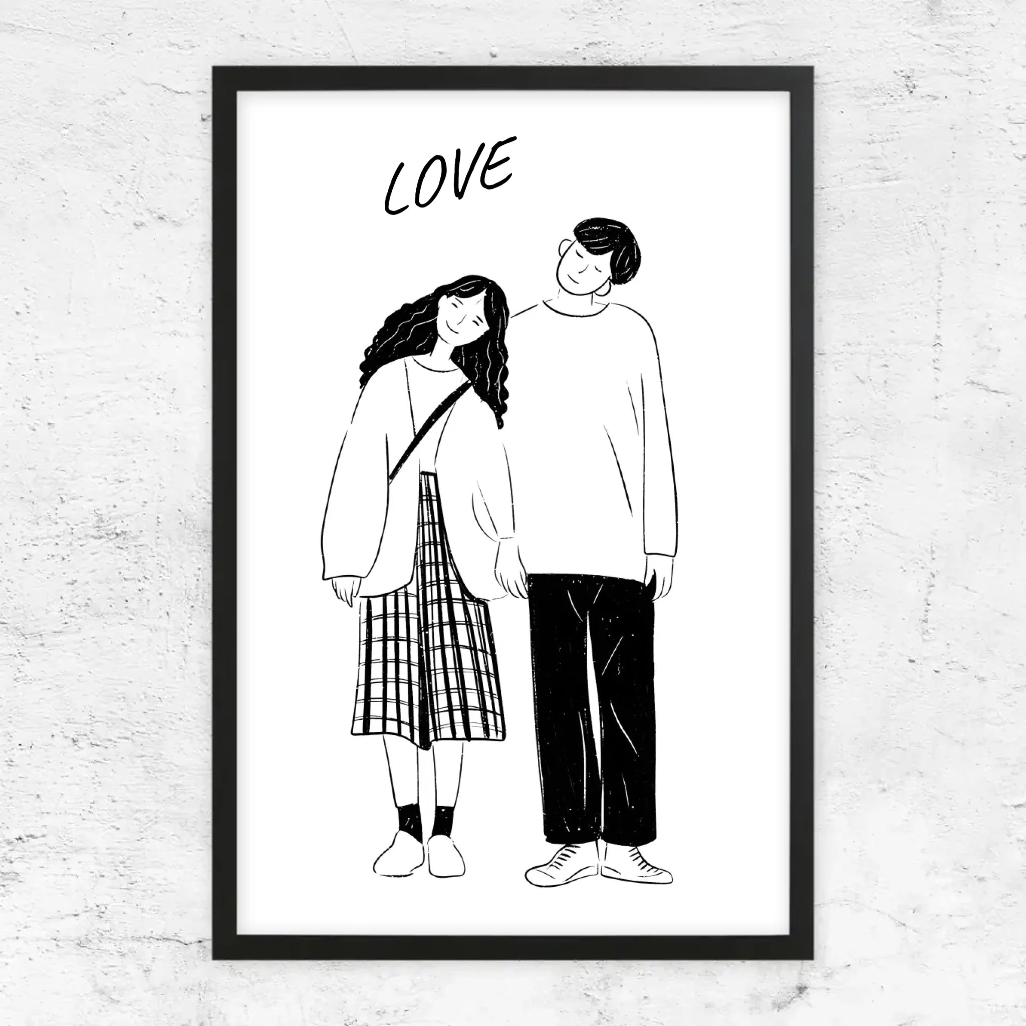 Poster personnalisé – Photo en dessin au trait