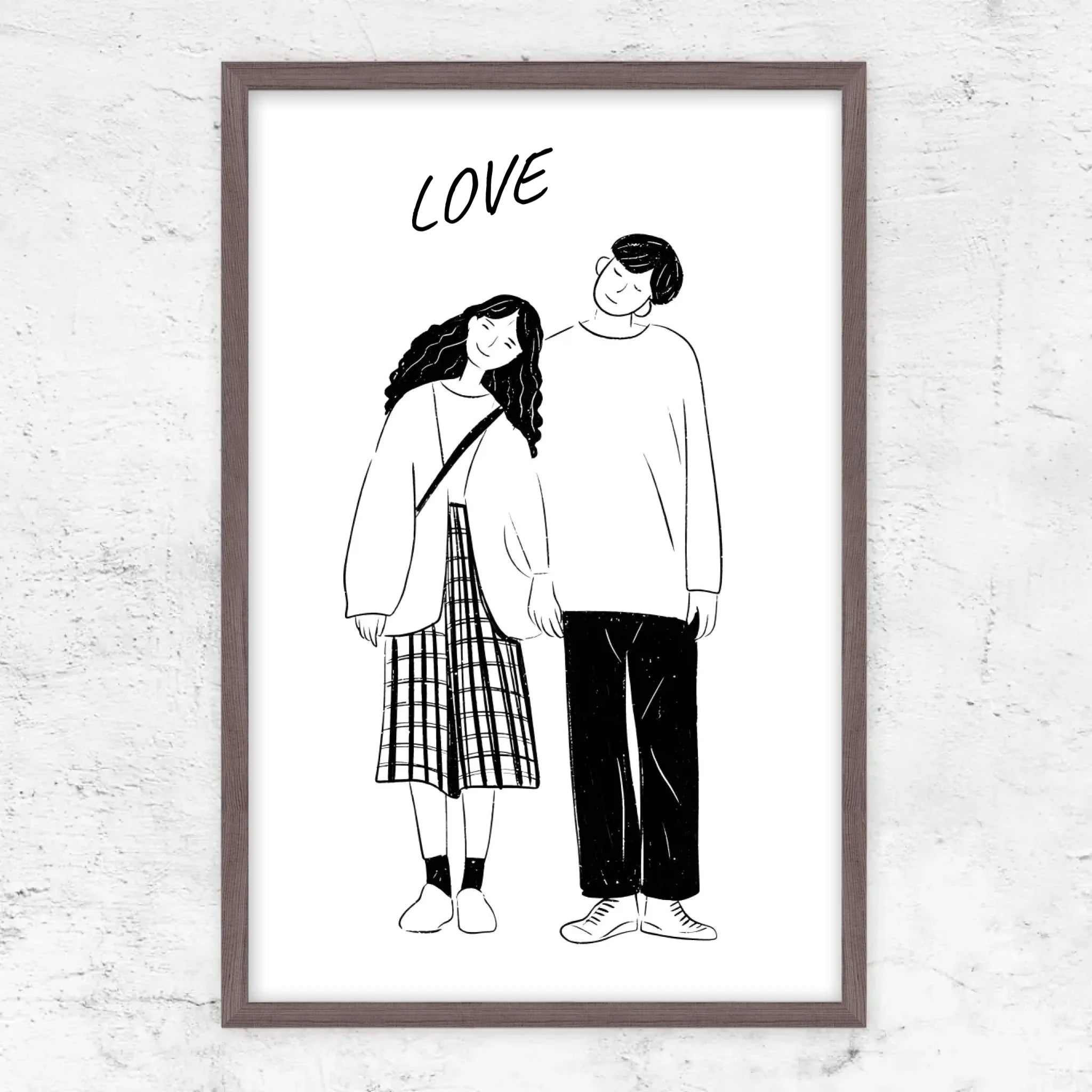 Poster personnalisé – Photo en dessin au trait