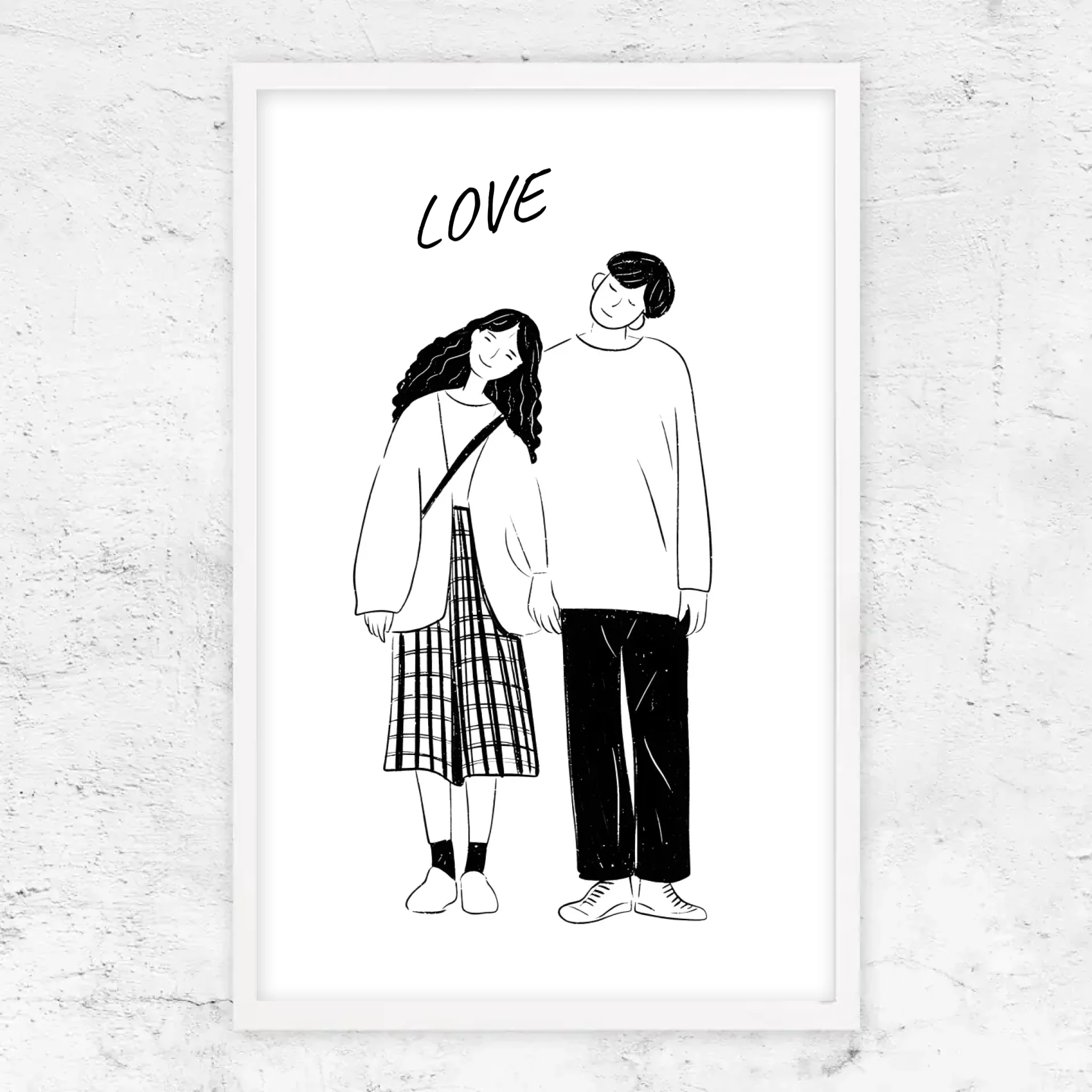 Poster personnalisé – Photo en dessin au trait