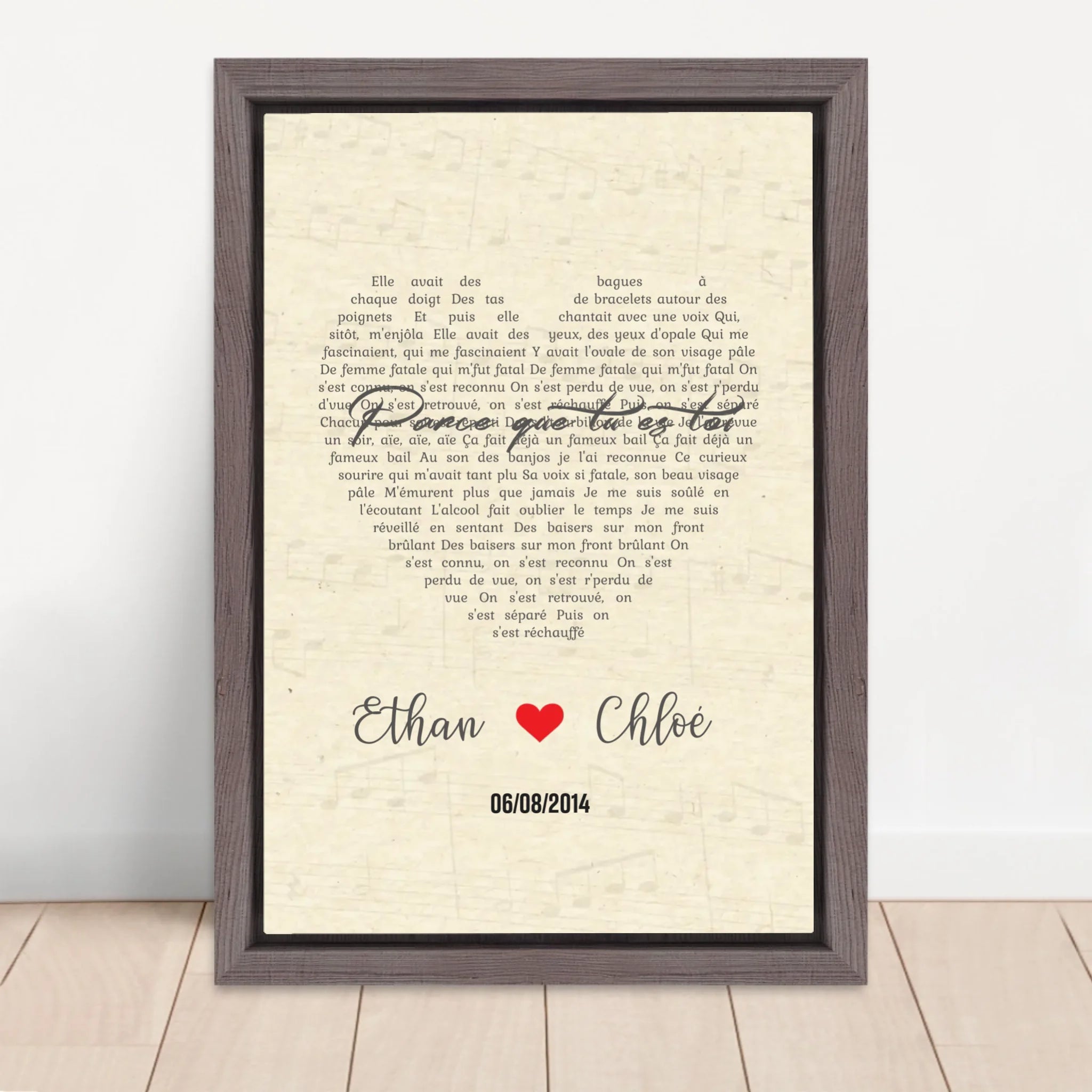 Vertical Framed Canvas-Oak 2026