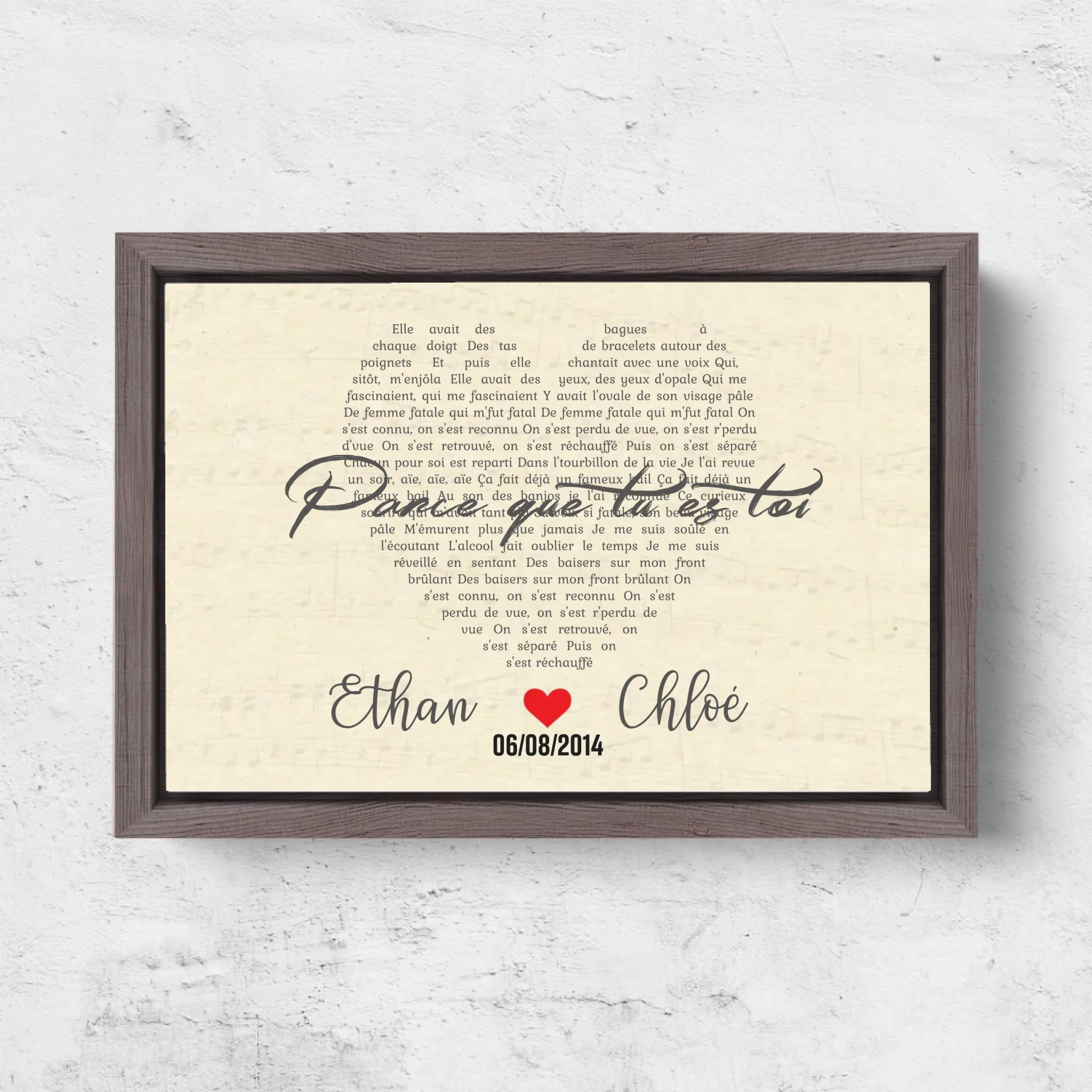 Horizontal Framd Canvas-Ovak