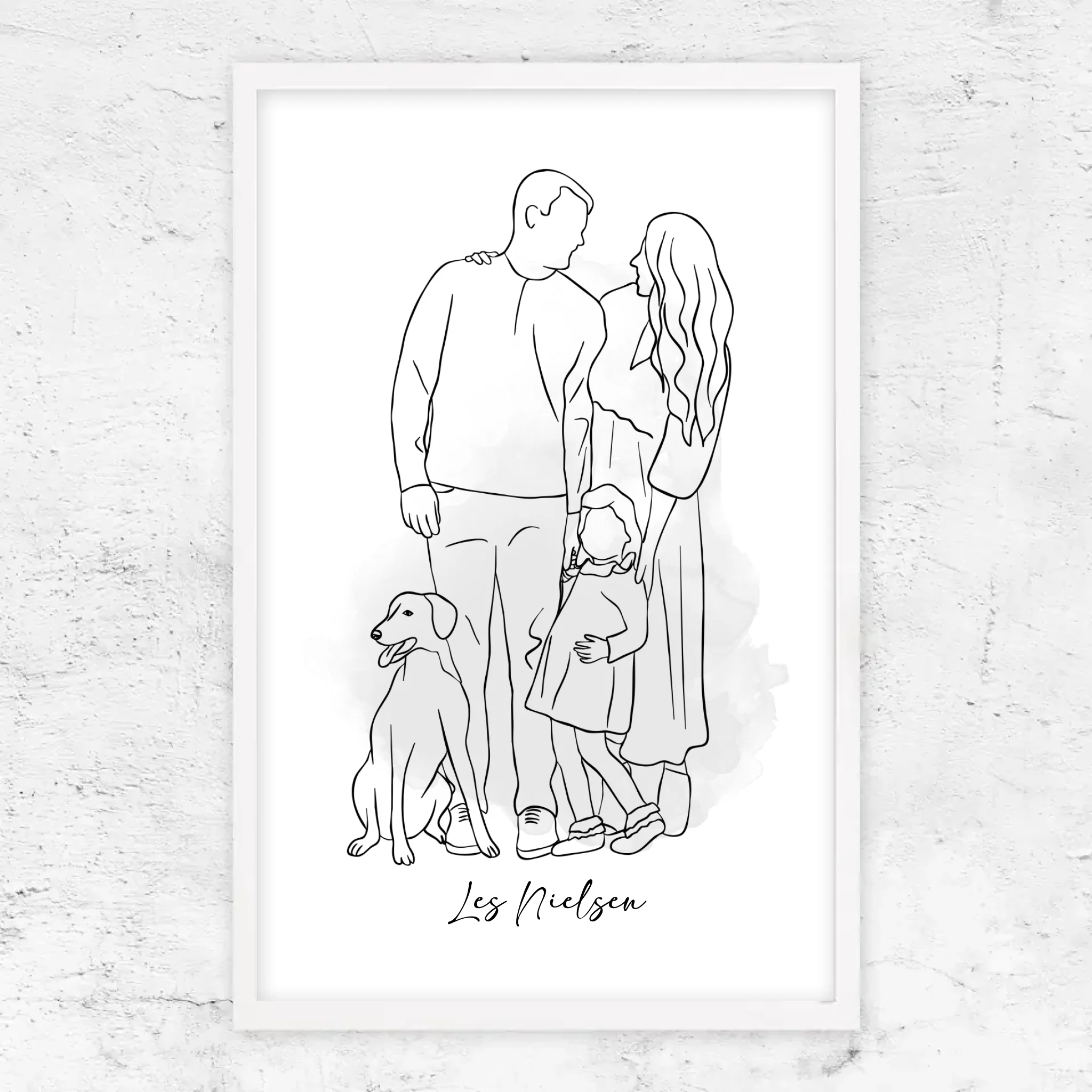 Poster personnalisé – Dessin d’un seul trait