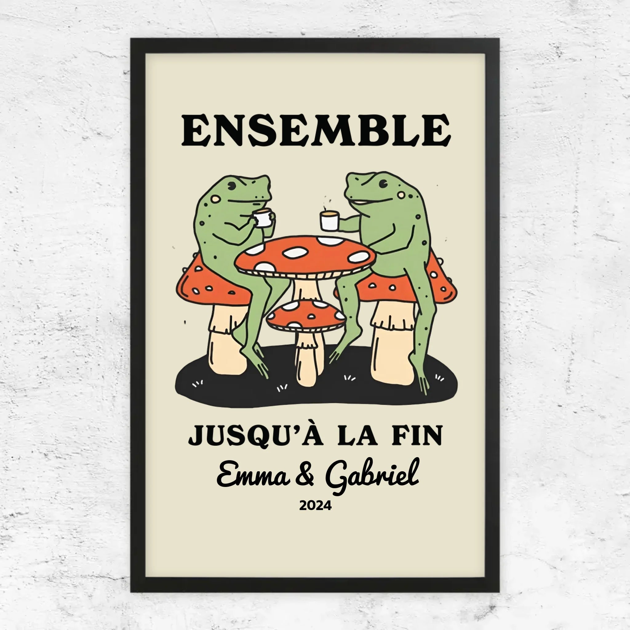 Poster personnalisé – Ensemble jusqu’à ce qu’on clamse