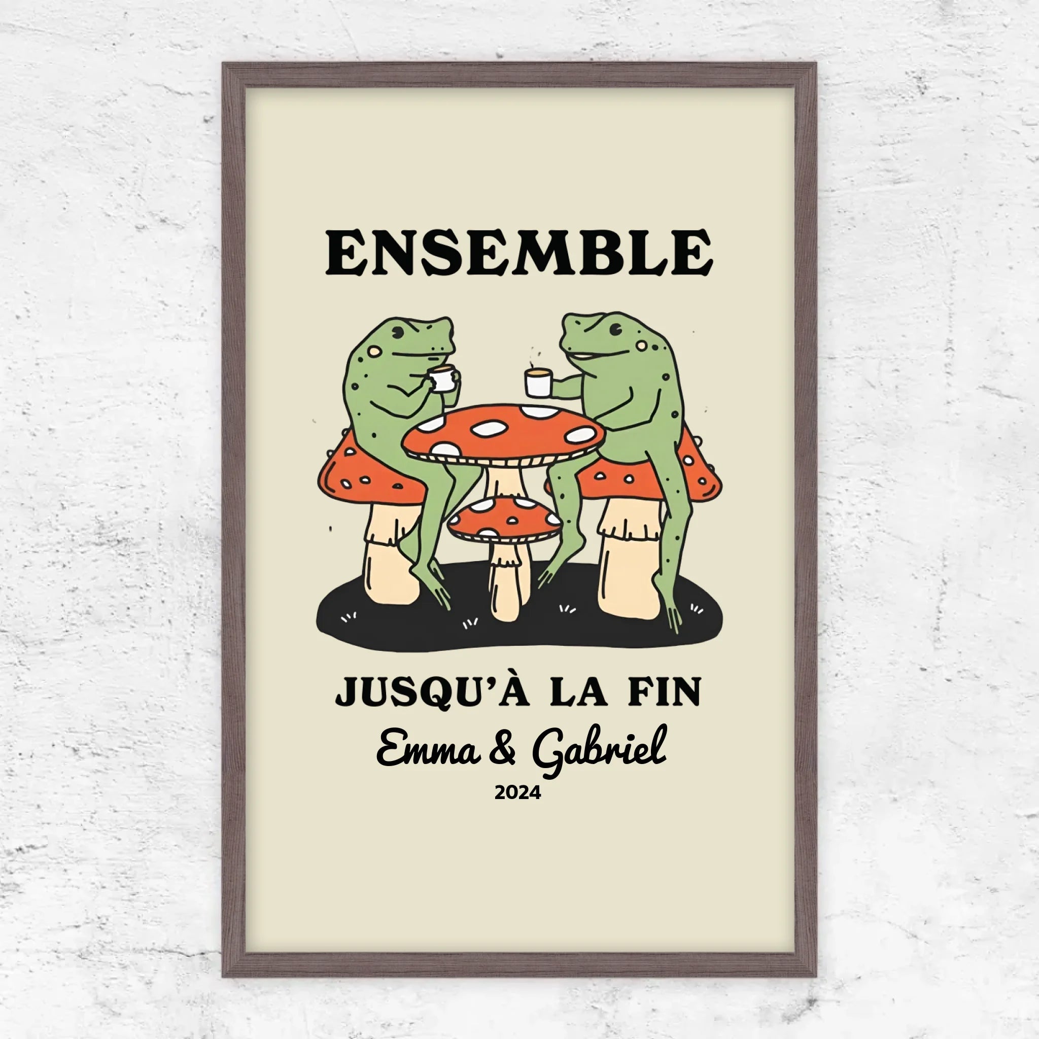 Poster personnalisé – Ensemble jusqu’à ce qu’on clamse