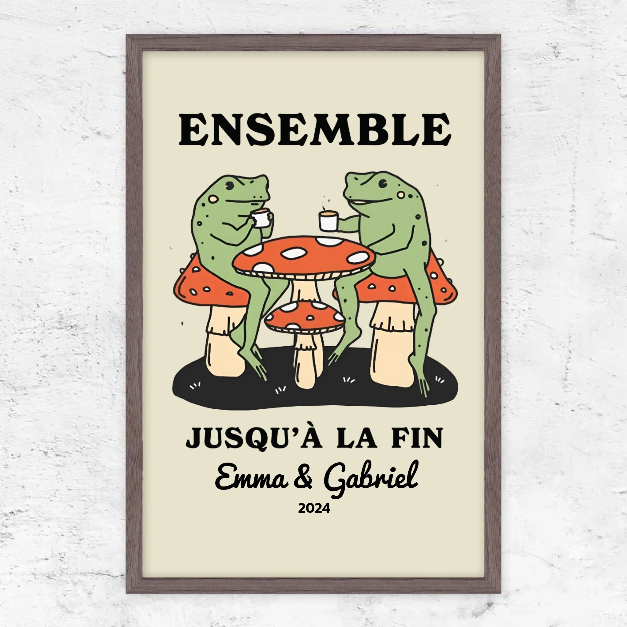 Poster personnalisé – Ensemble jusqu’à ce qu’on clamse