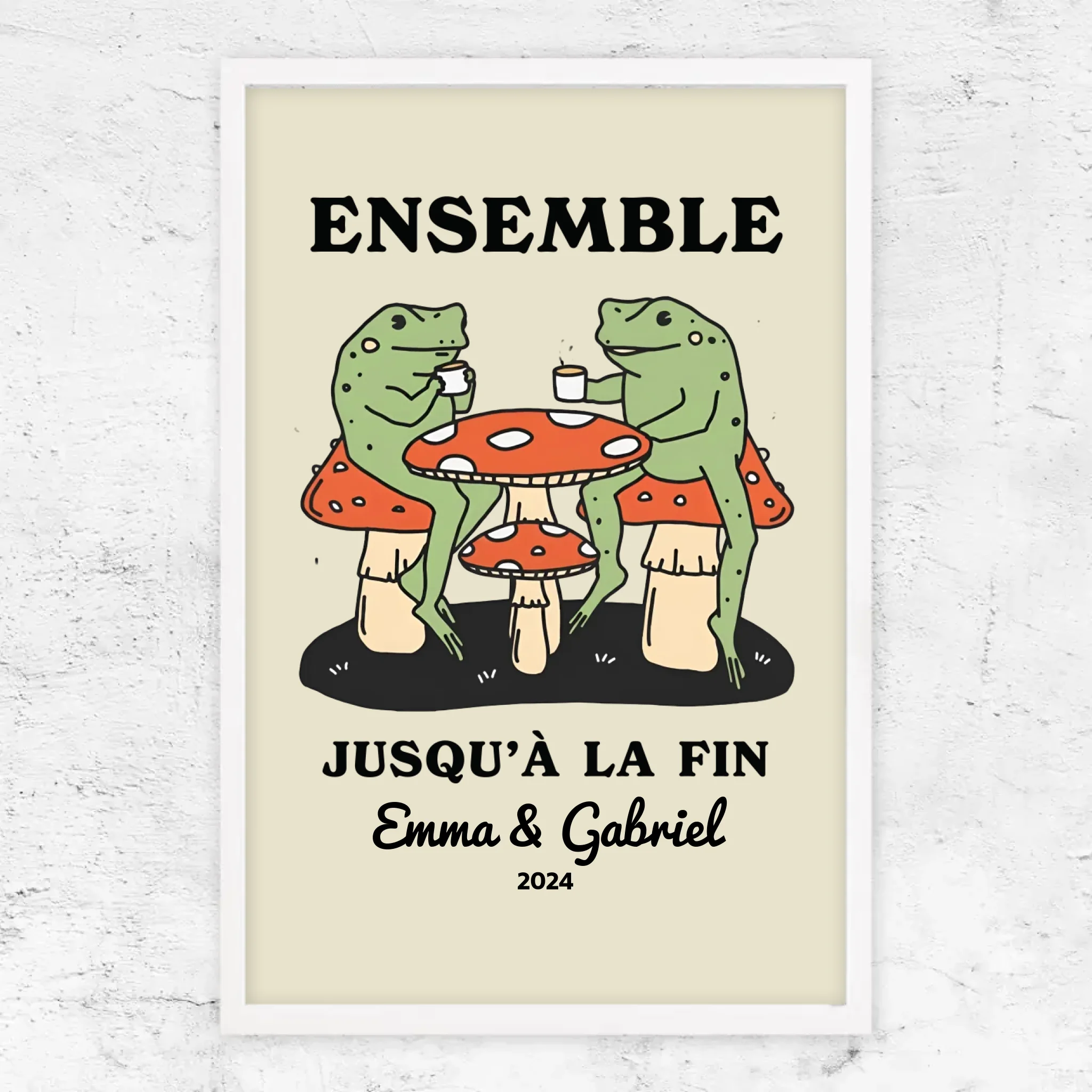 Poster personnalisé – Ensemble jusqu’à ce qu’on clamse
