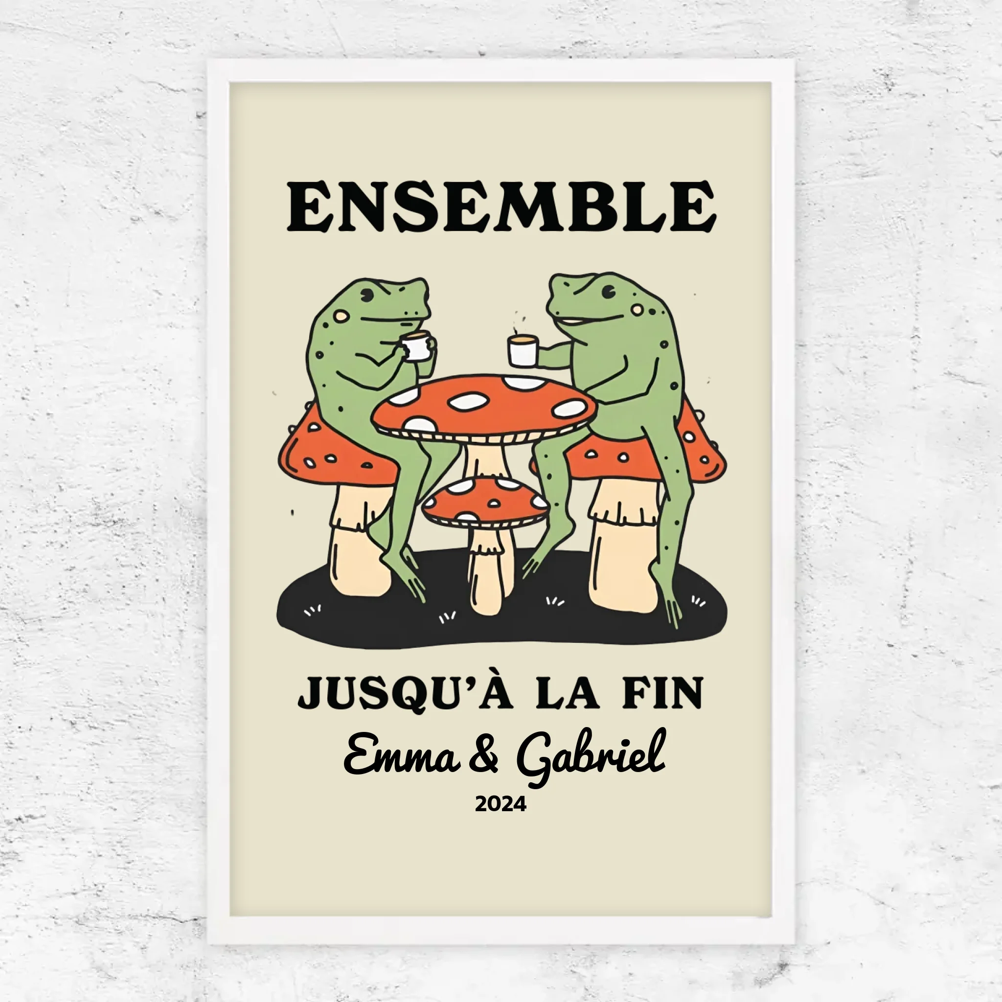 Poster personnalisé – Ensemble jusqu’à ce qu’on clamse