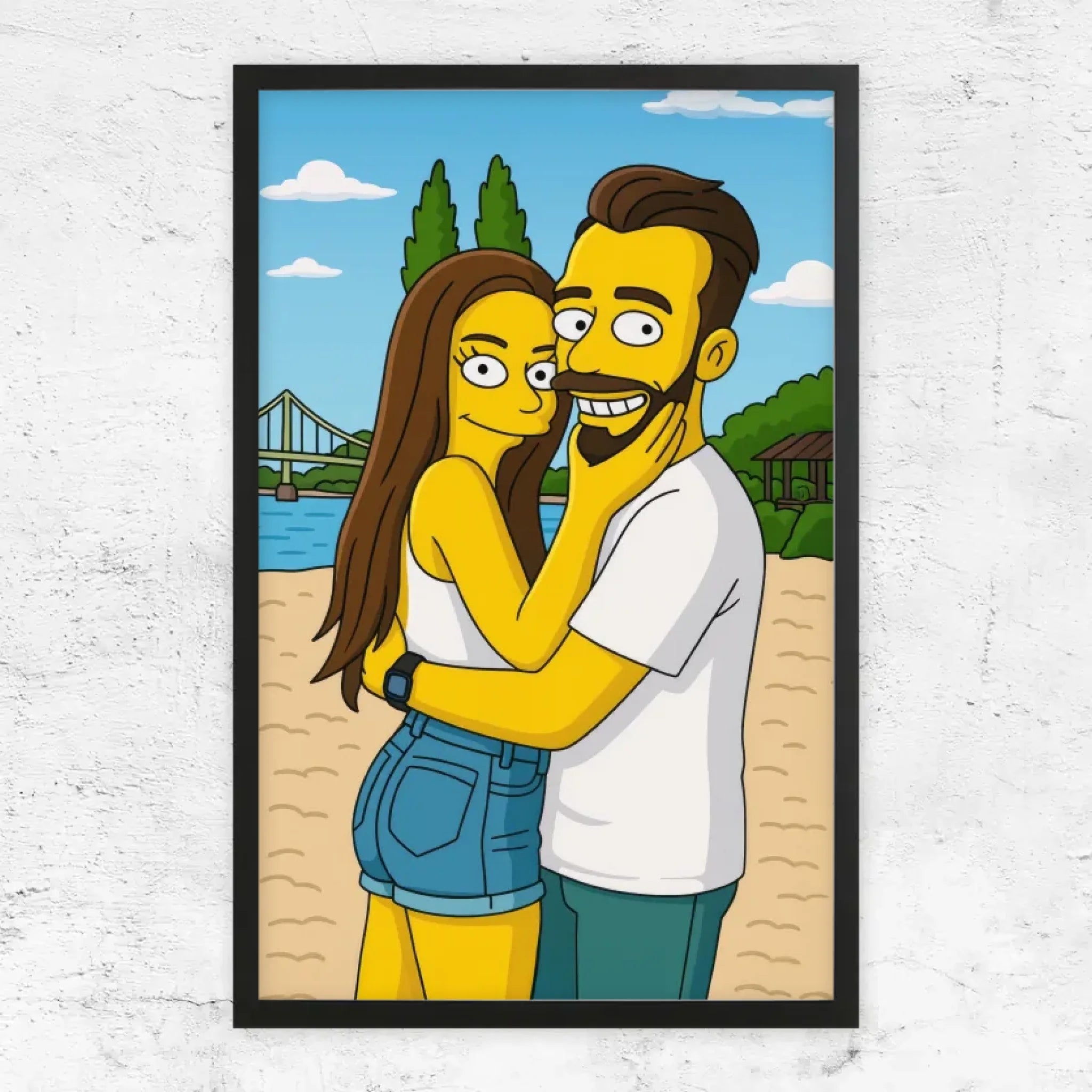 Poster personnalisé – Style cartoon jaune